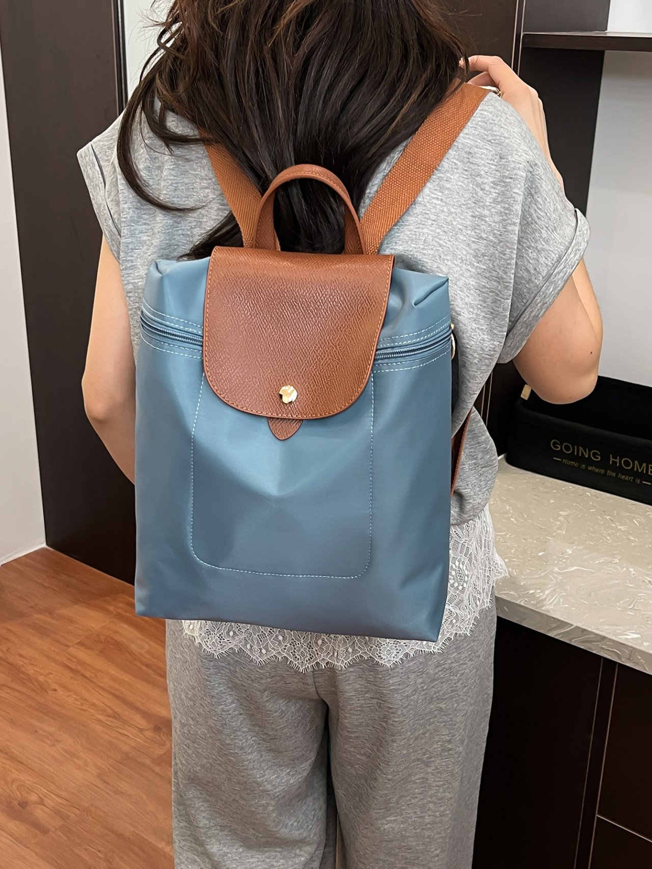 Blue Convertible Backpack 