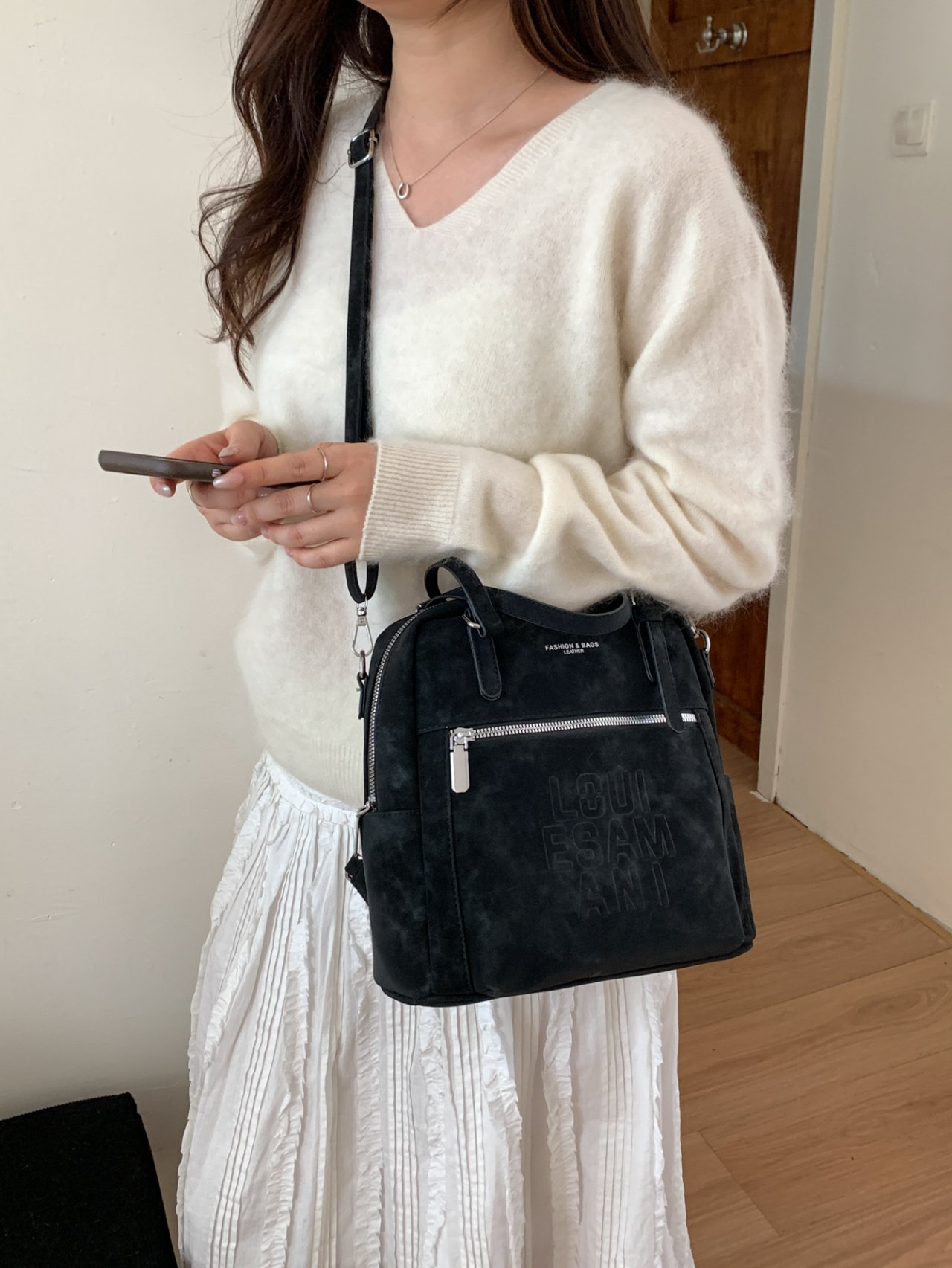 Black Mini Backpack