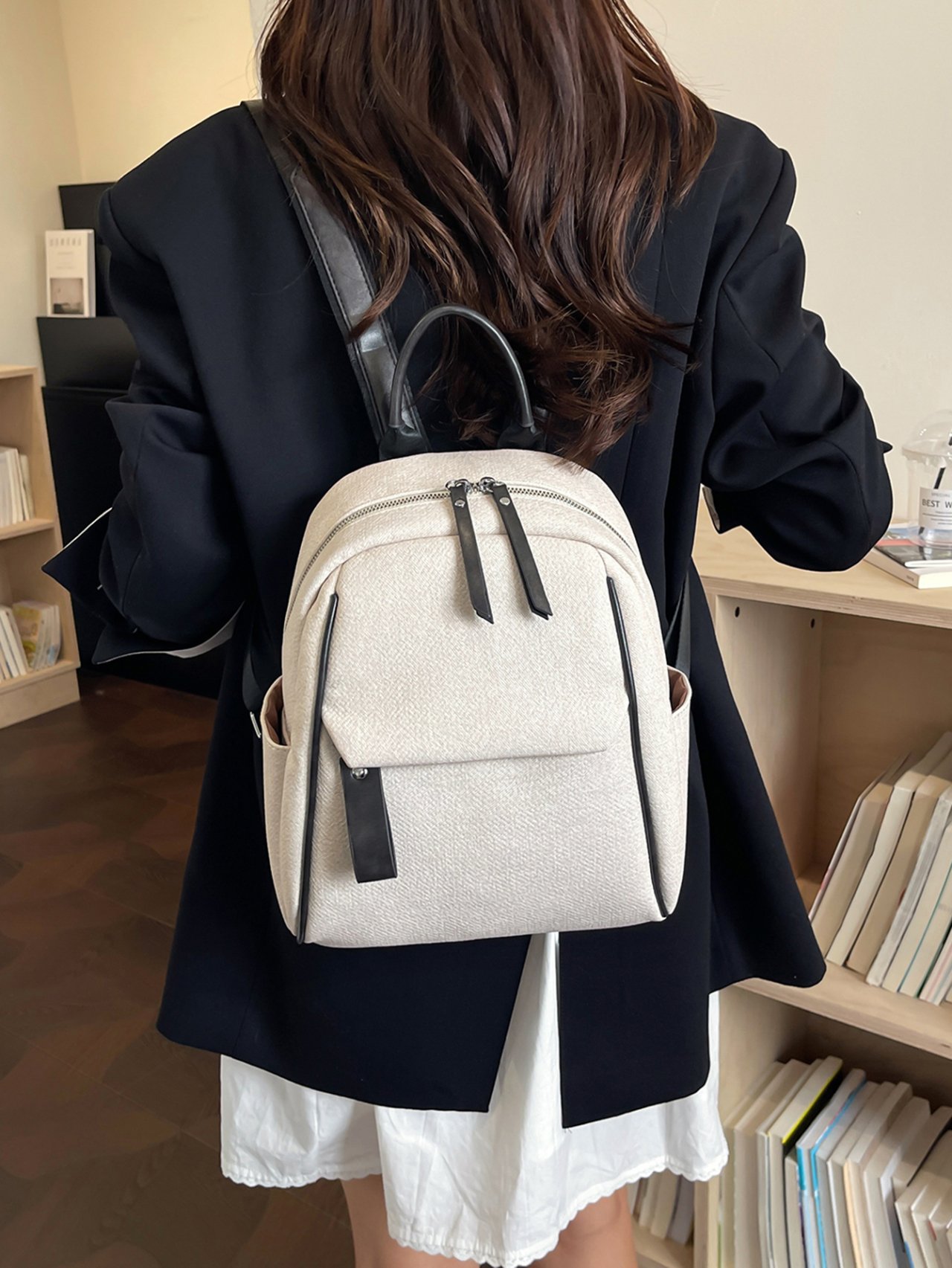 Off-White Plain Backpack