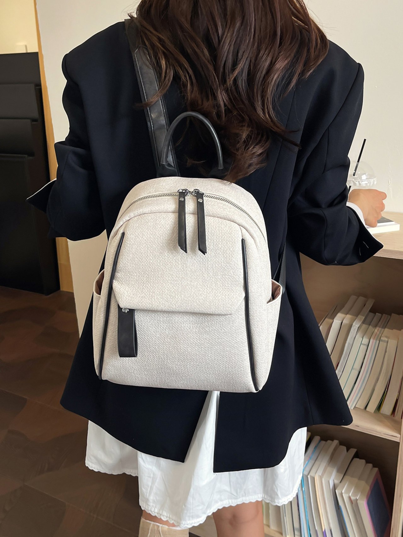 Off-White Plain Backpack