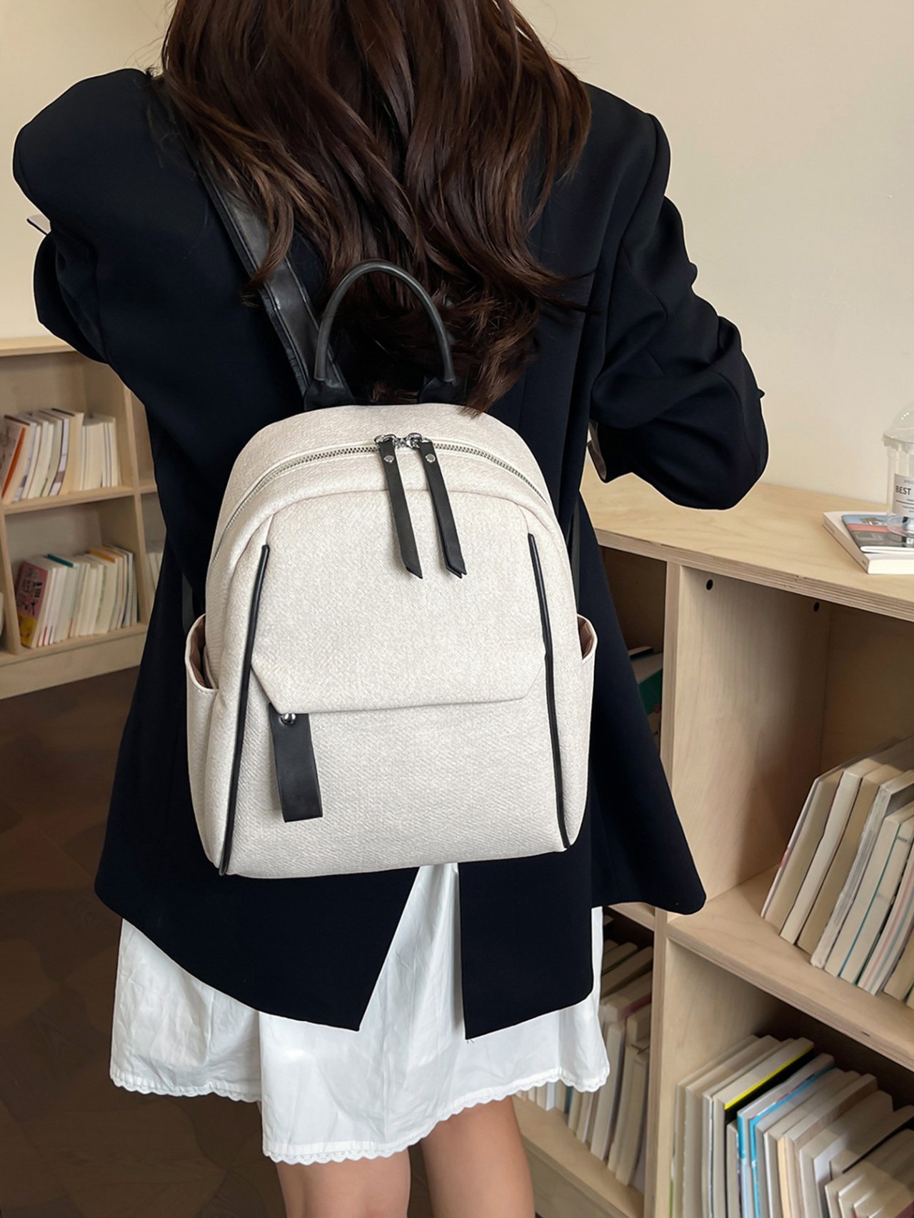 Off-White Plain Backpack