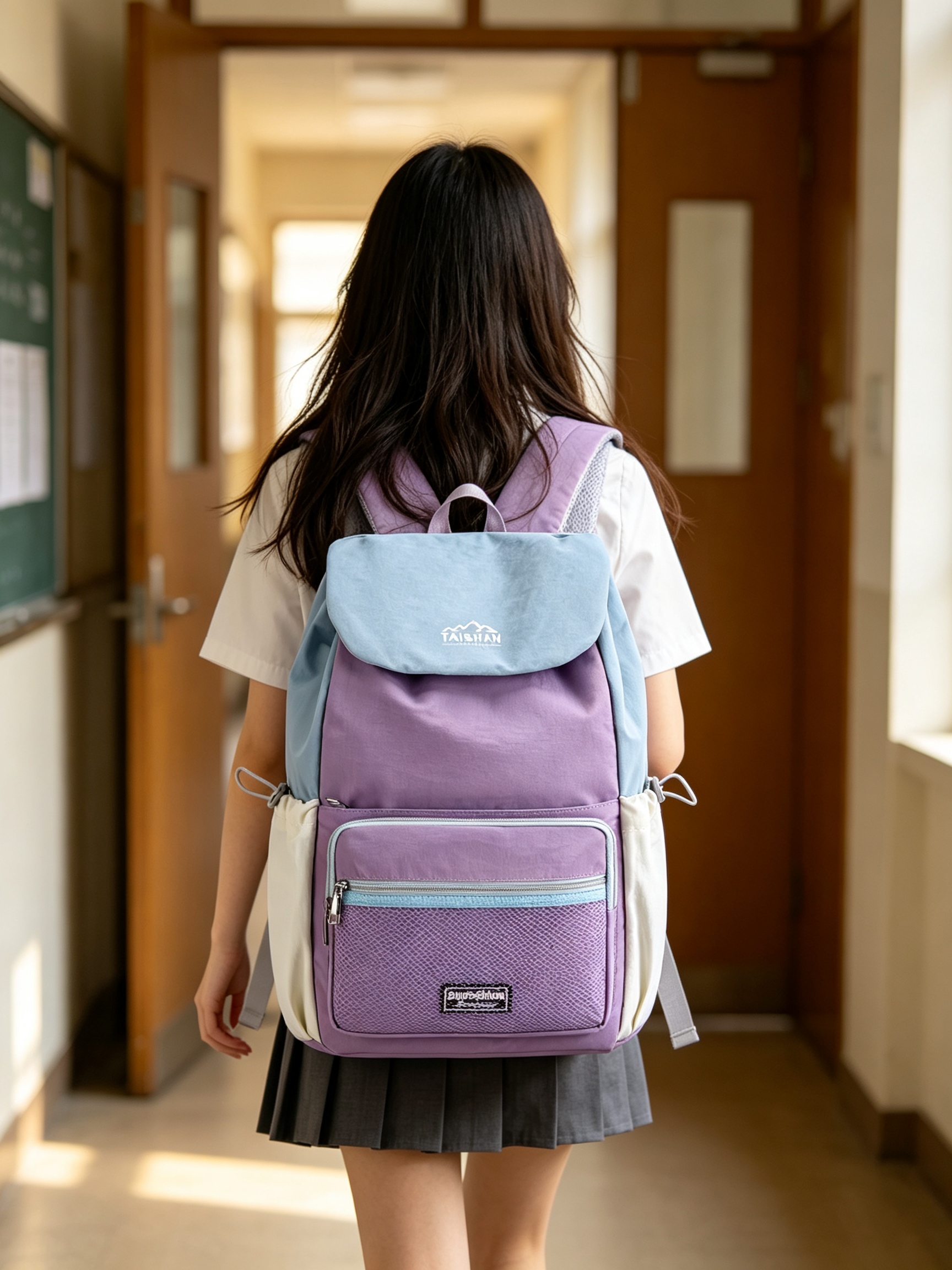 Blue Plain Backpack