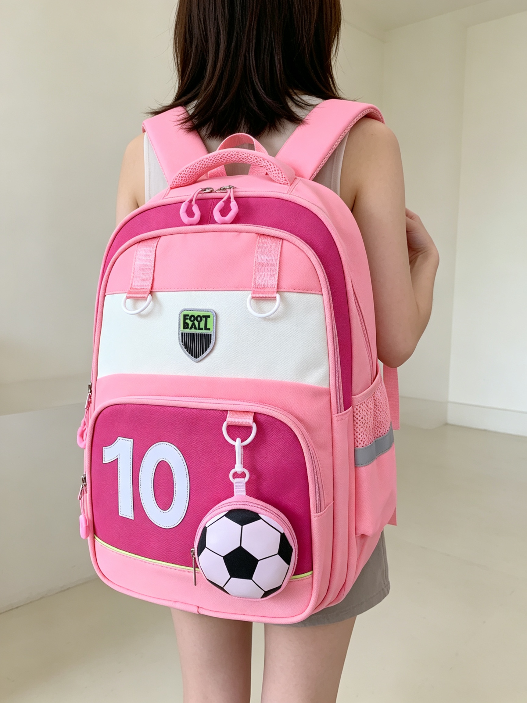 Stylish Football-Themed Backpack