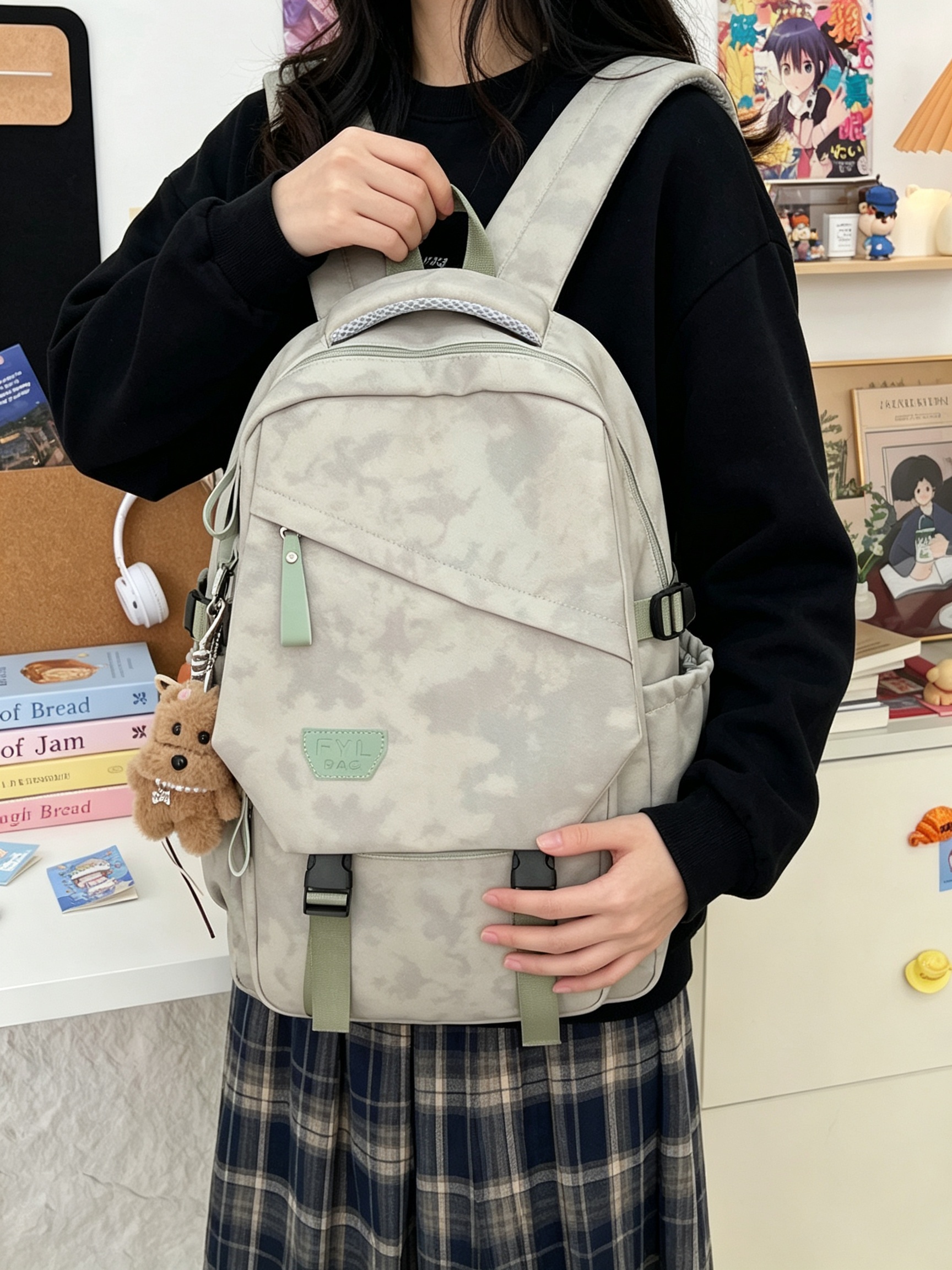 Green Camo Backpack 
