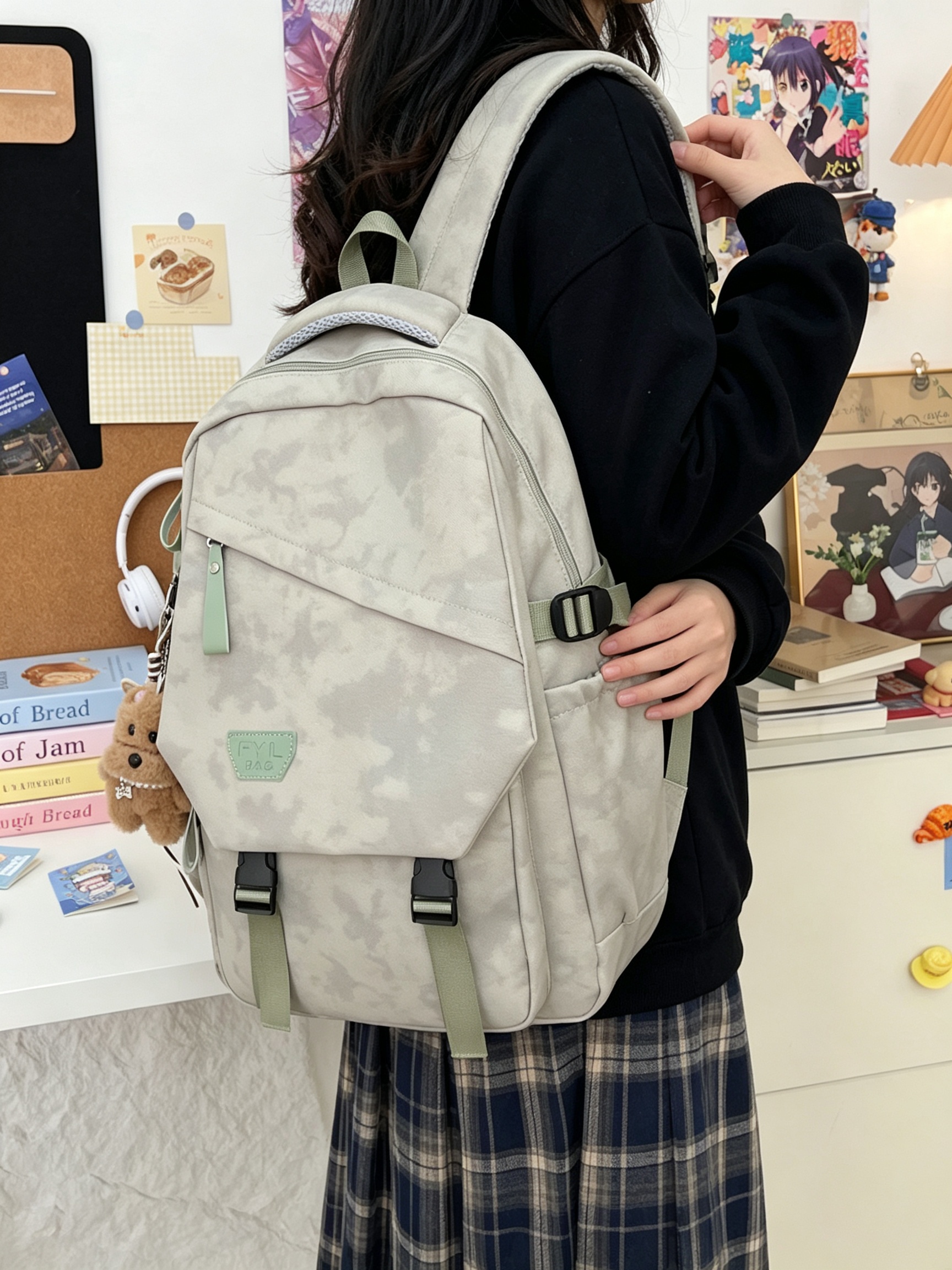 Green Camo Backpack 
