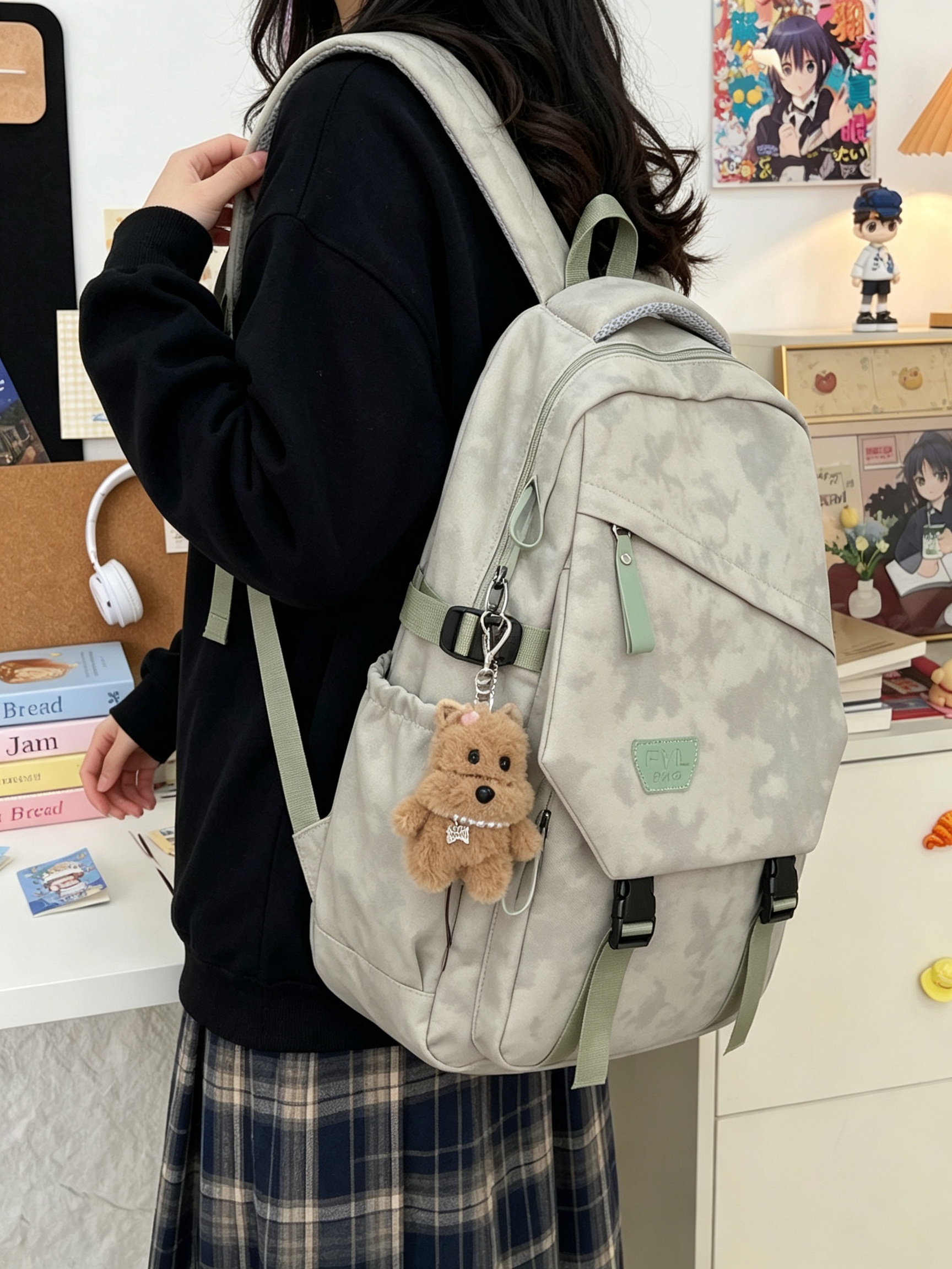 Green Camo Backpack 