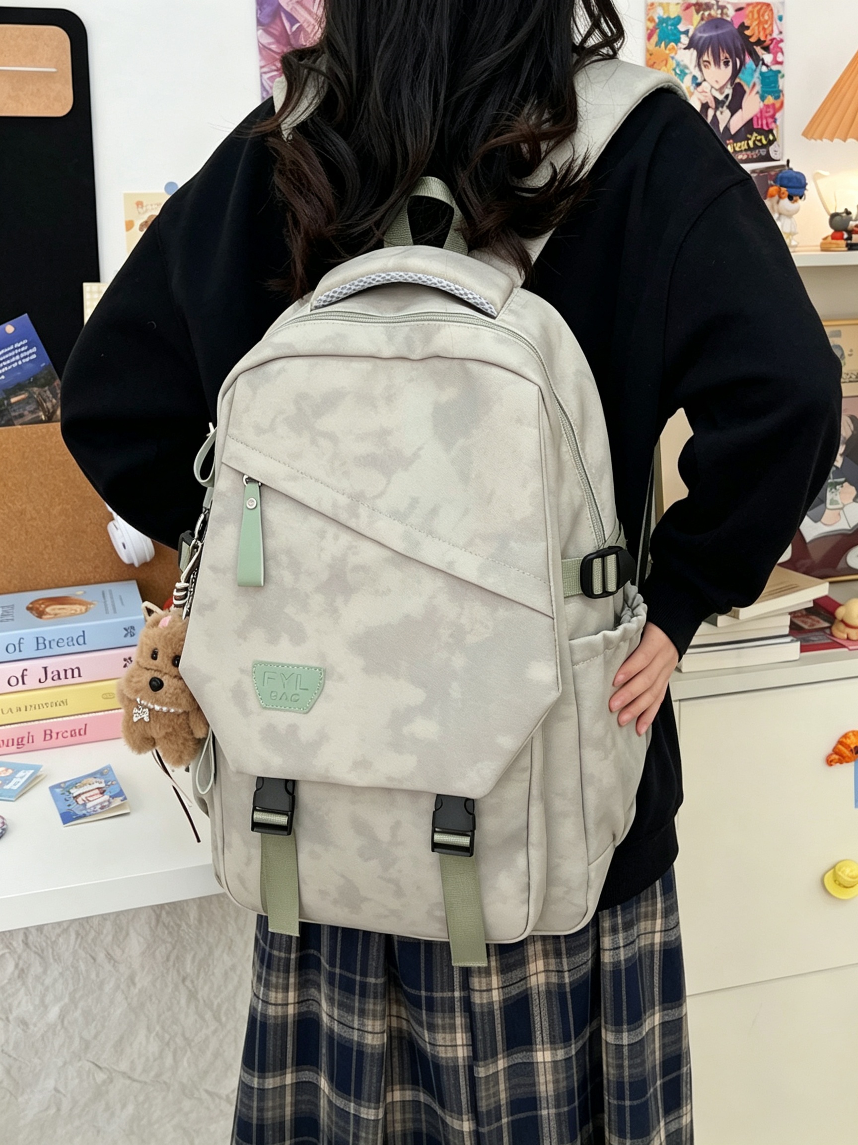 Green Camo Backpack 
