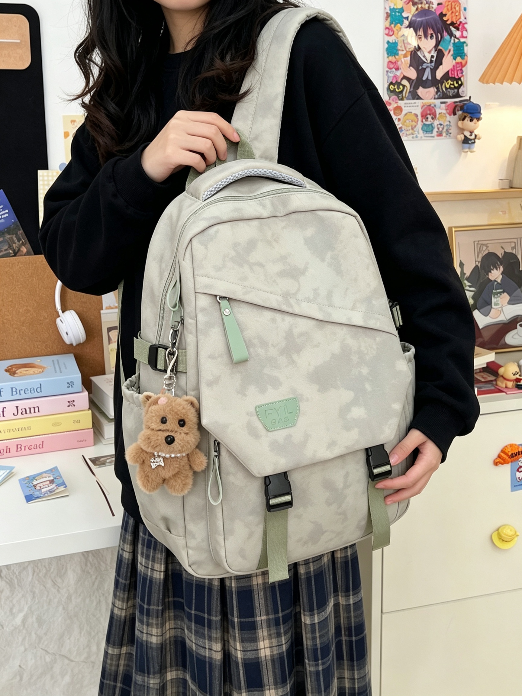Green Camo Backpack 