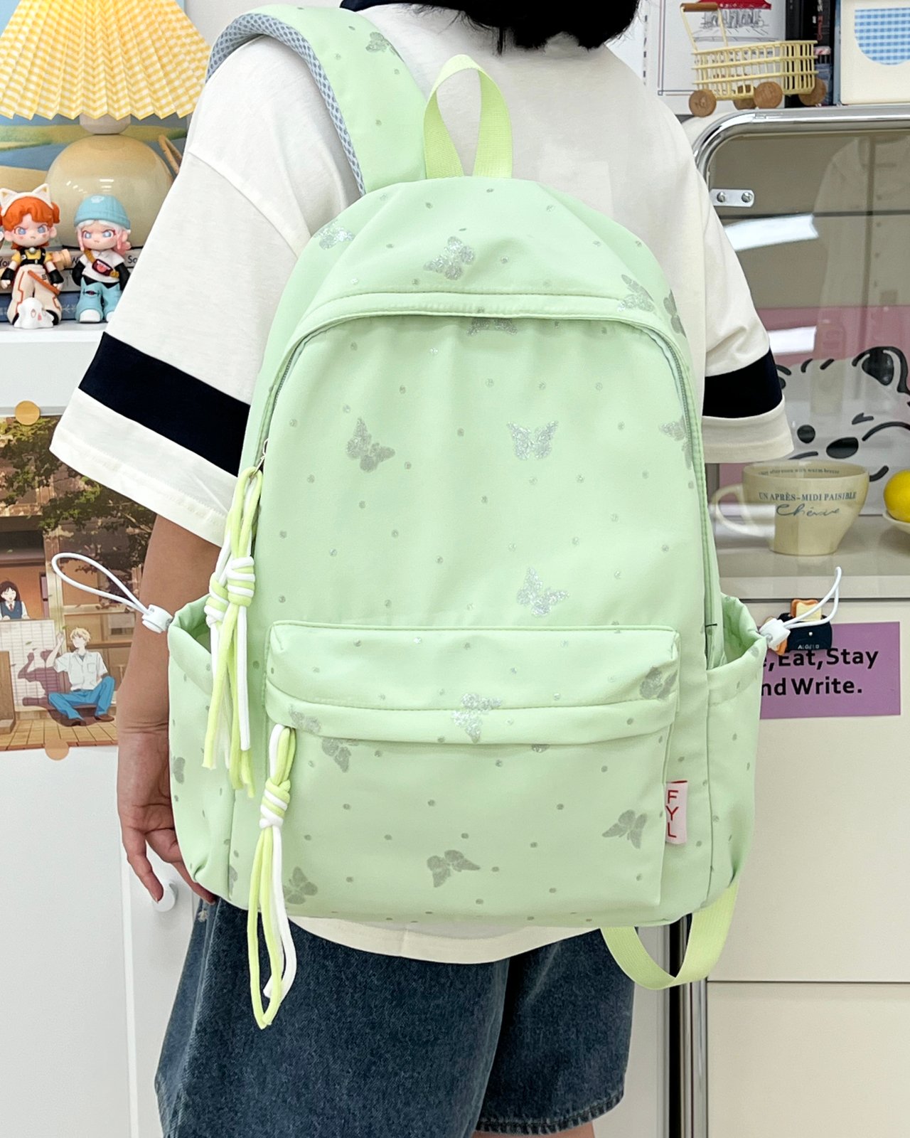 Green Butterfly Backpack