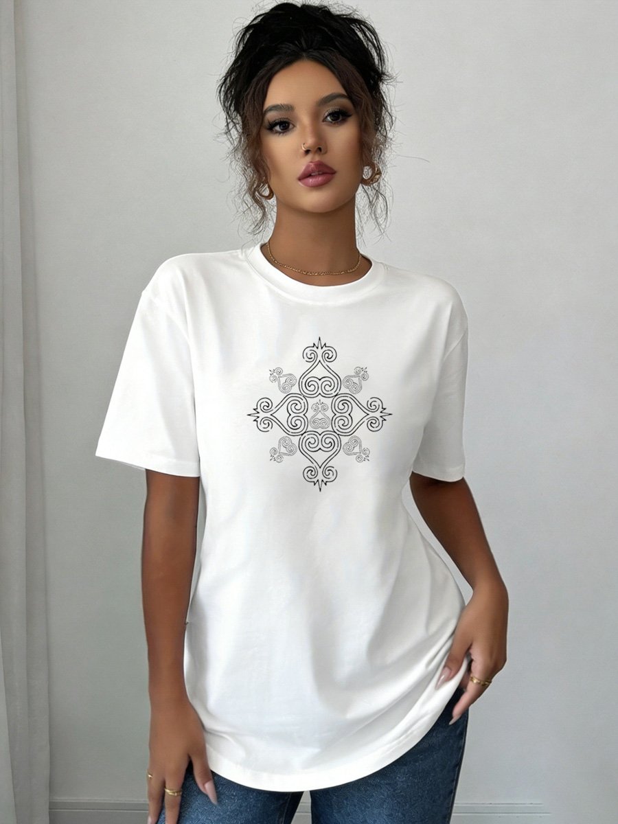 White Knitted T-Shirt