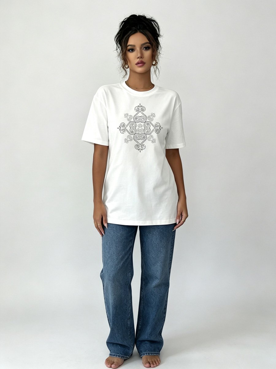 White Knitted T-Shirt