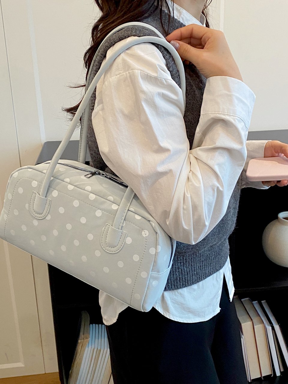Polka Dot Shoulder Bag