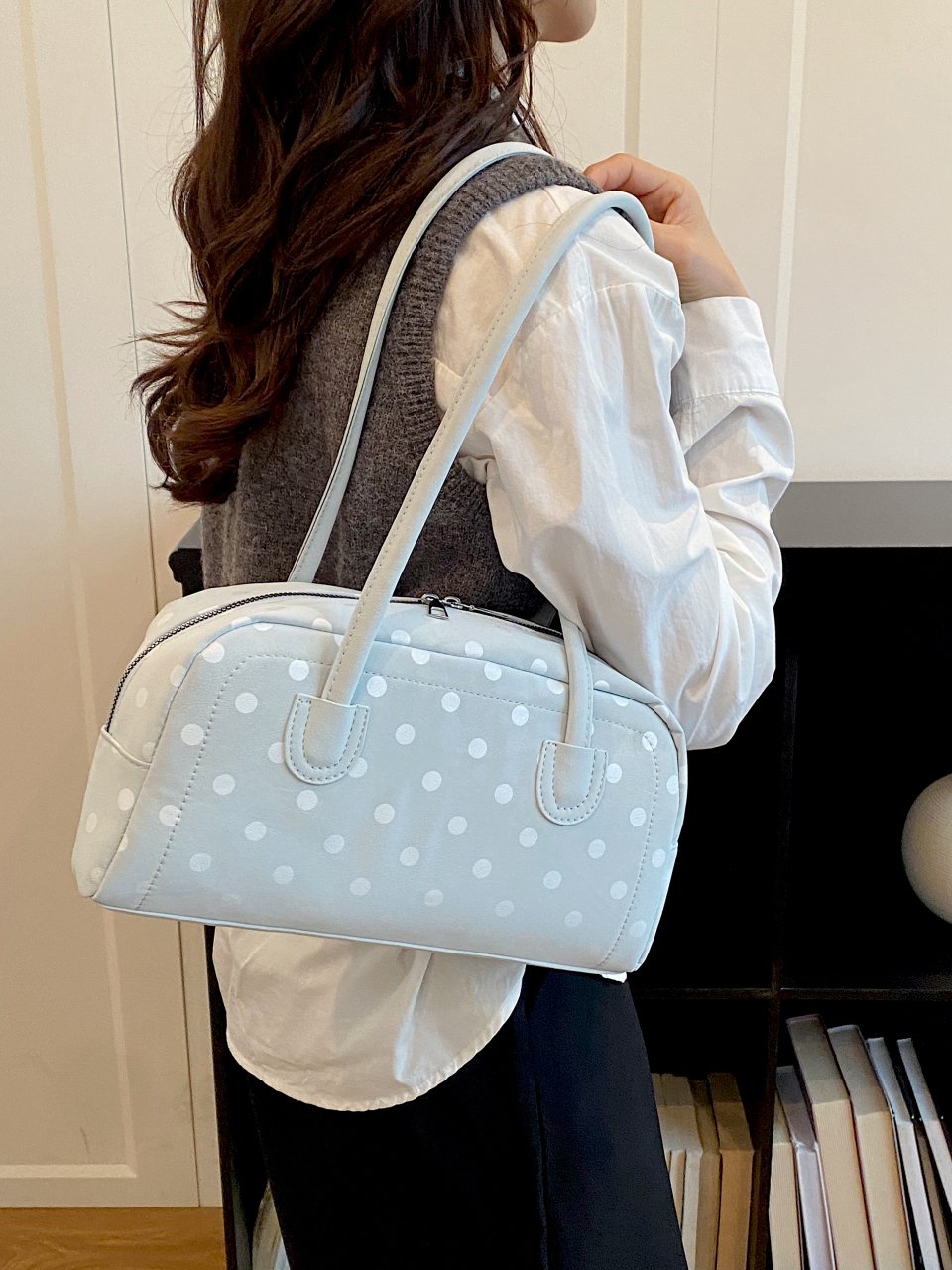 Polka Dot Shoulder Bag
