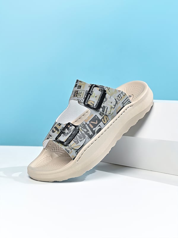 Multi Printed Slip On Slides