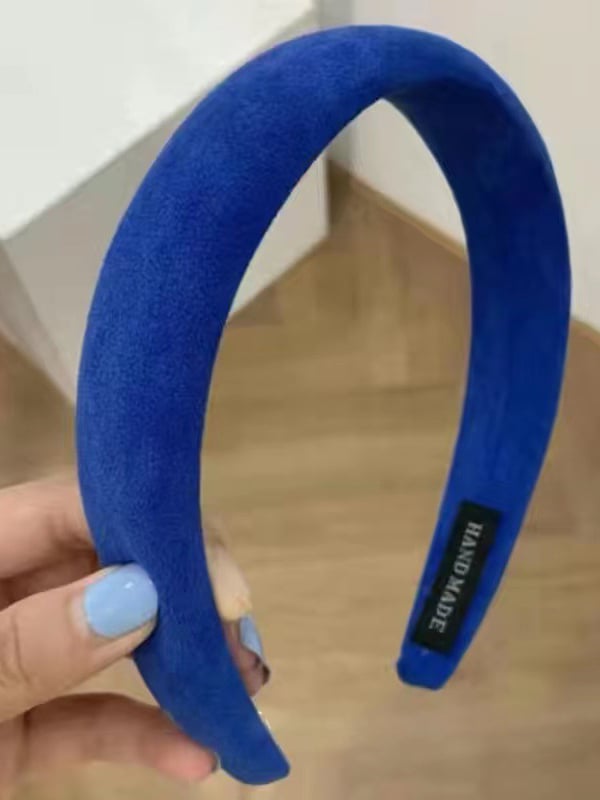 Blue Suede Look Headband