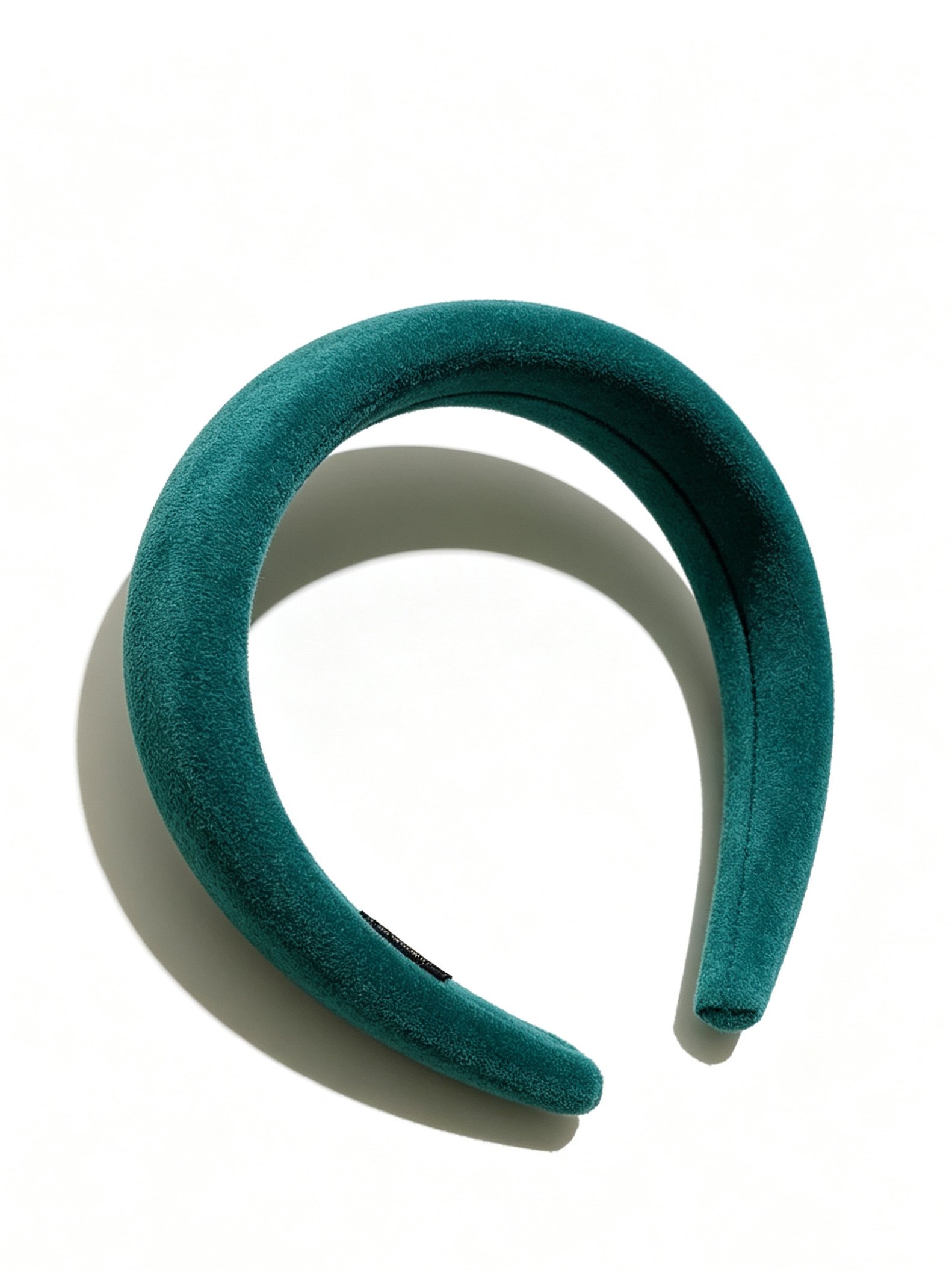 Green Suede Look Padded Headband 