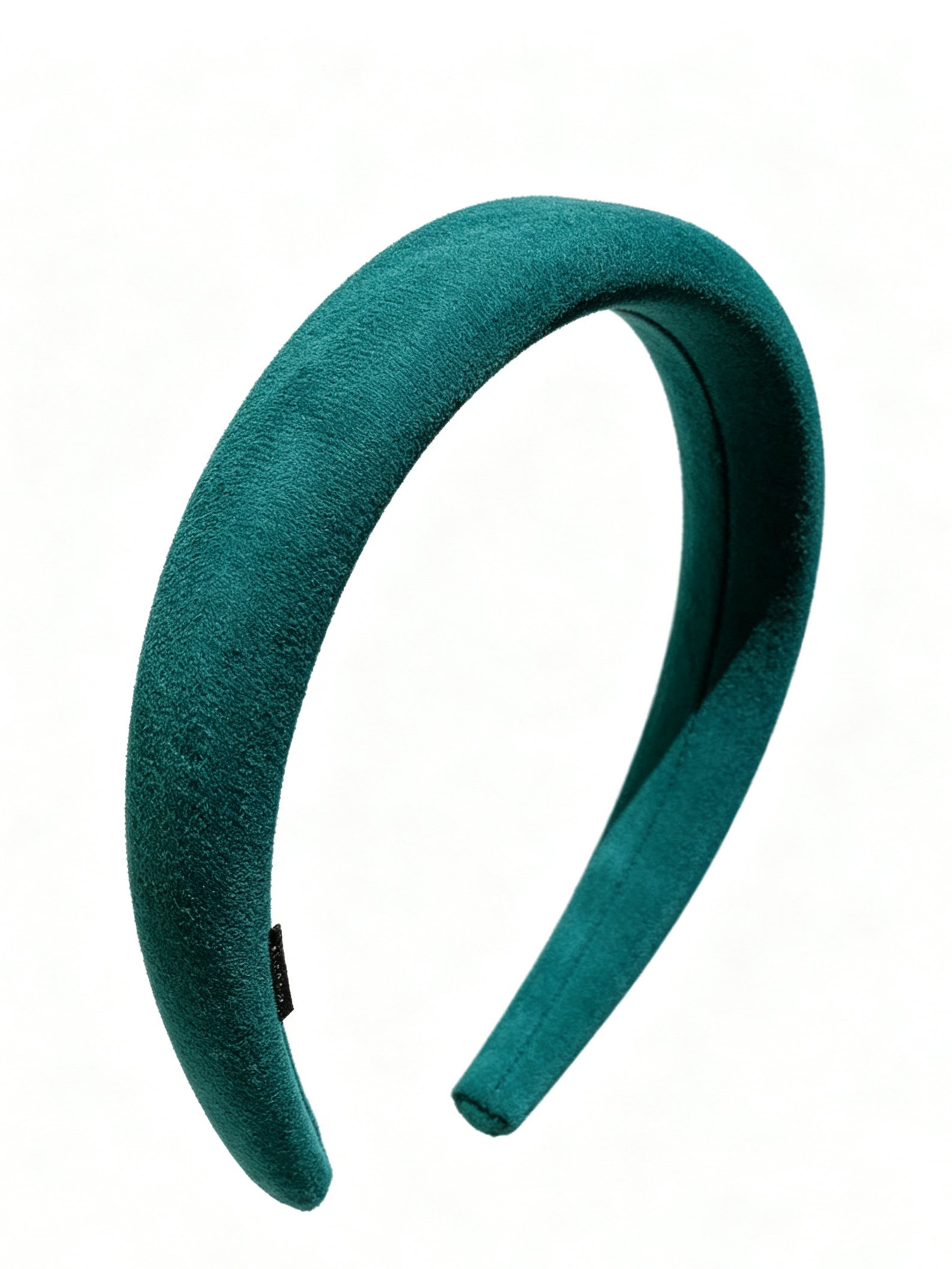 Green Suede Look Padded Headband 