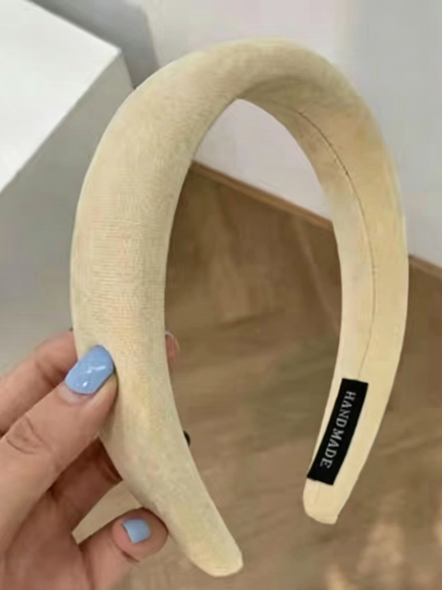 Beige Padded Headband