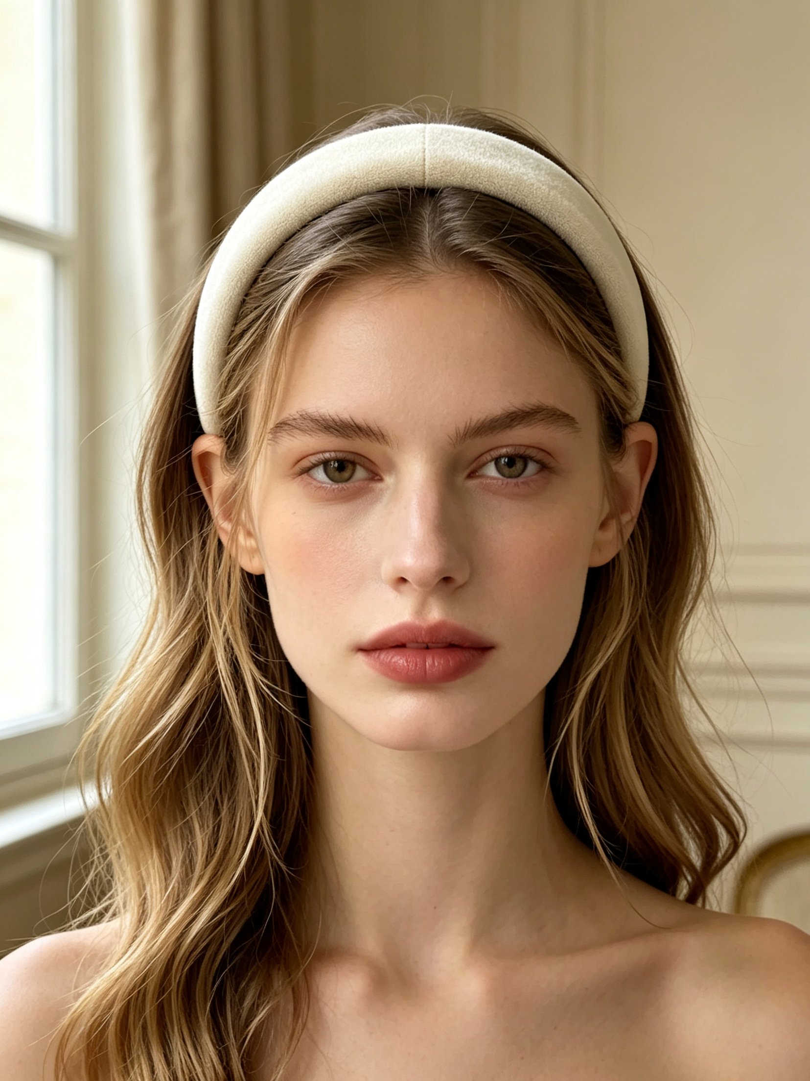 Beige Padded Headband