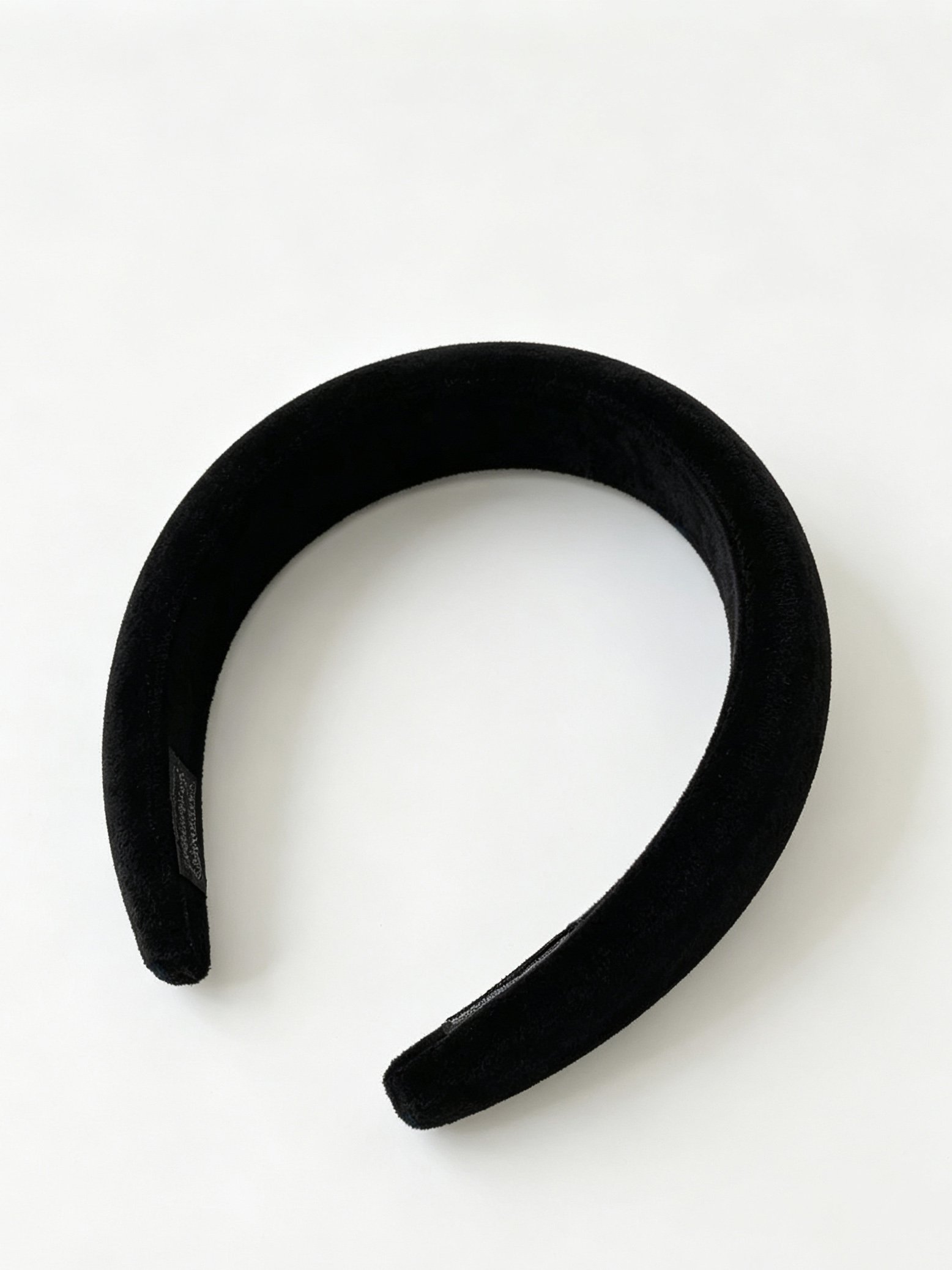 Black Velvet Padded Headband 