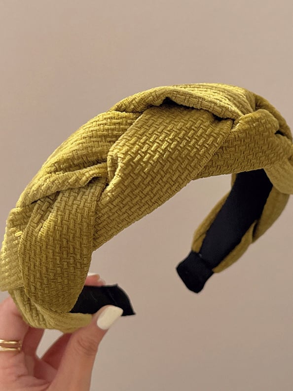 Green Woven Knot Headband