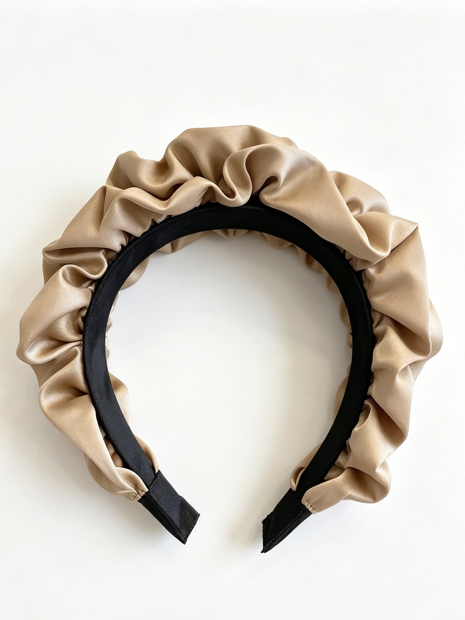 Khaki Ruched Headband 