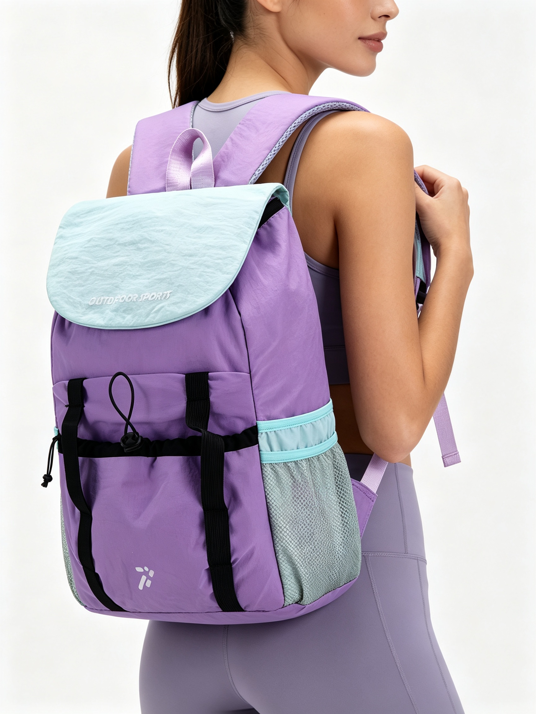 Purple Plain Backpack 