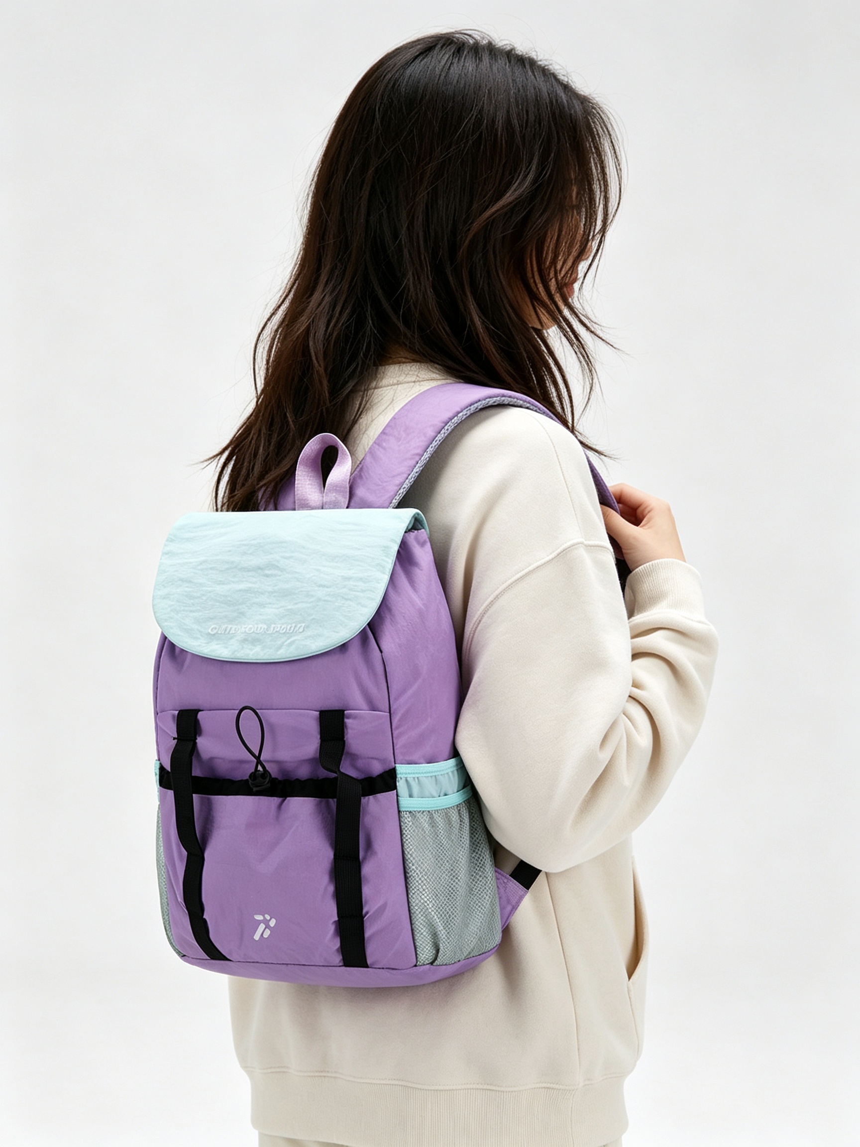 Purple Plain Backpack 