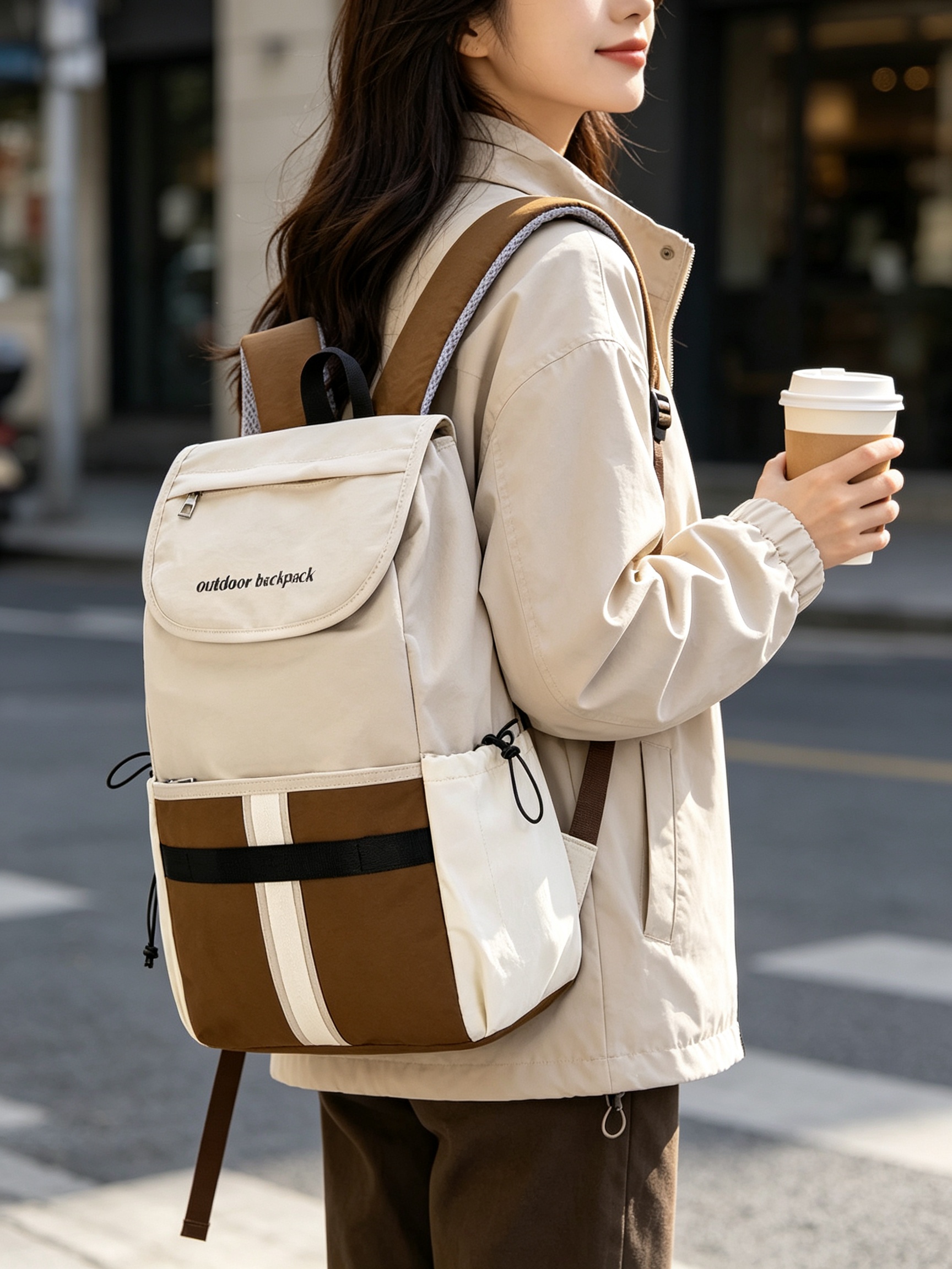 Off-White Plain Backpack