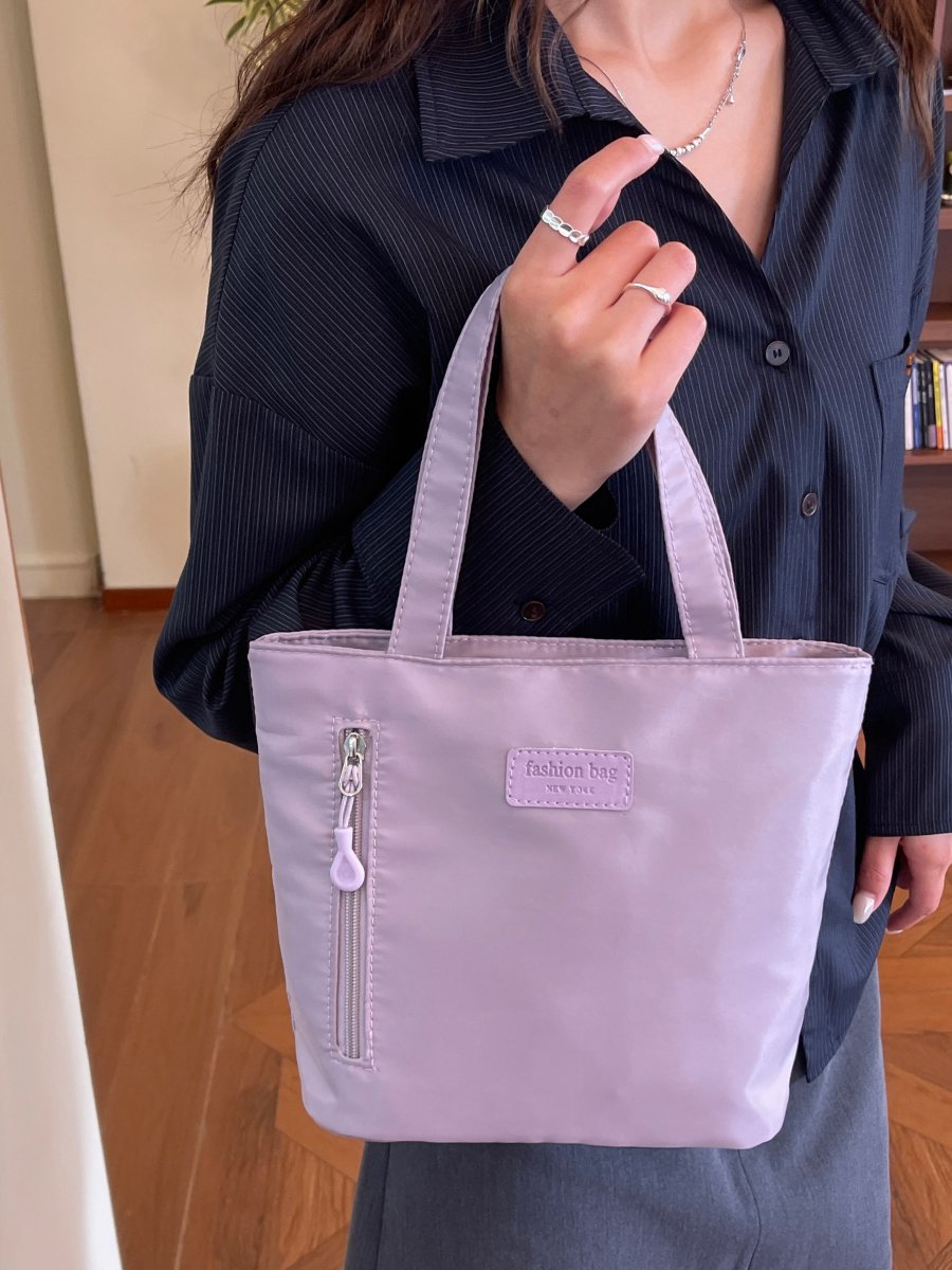 Purple Plain Mini Tote Bag