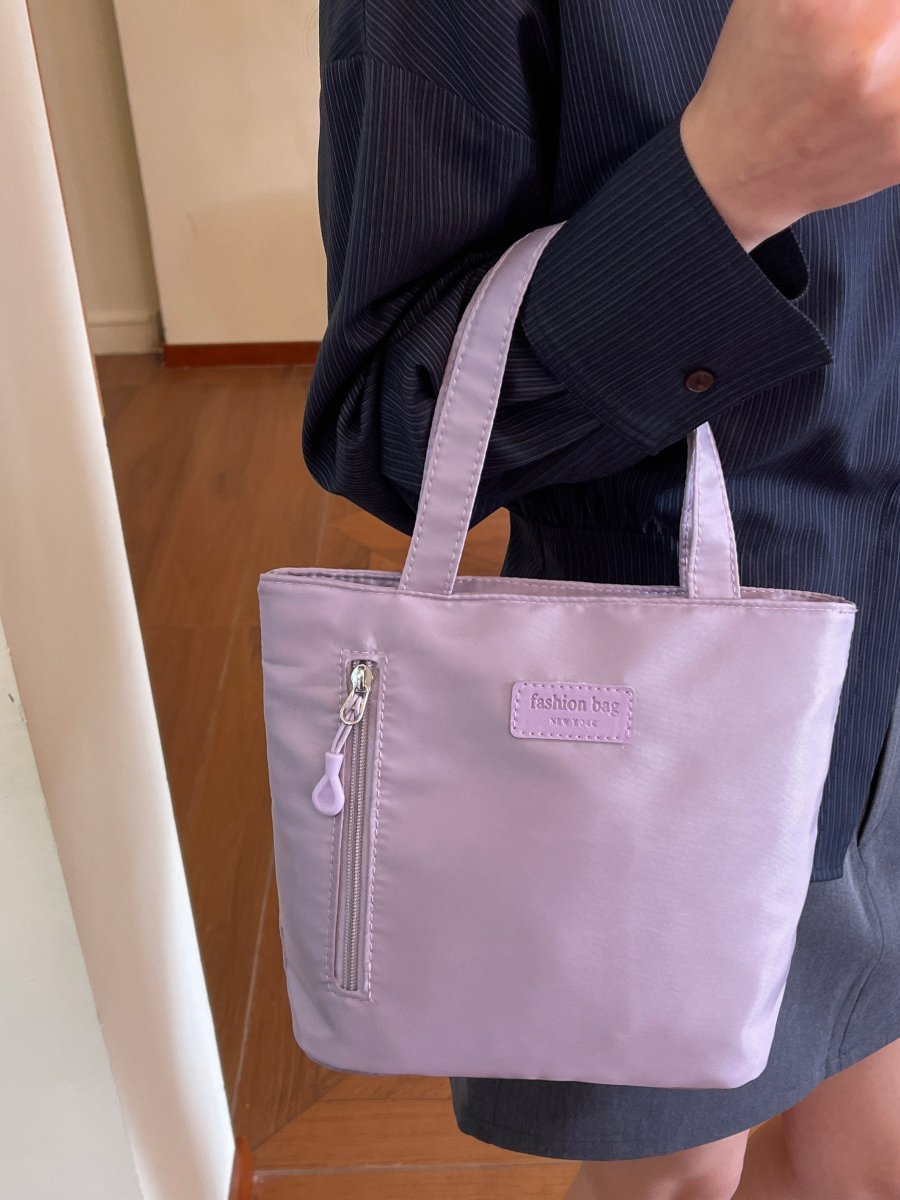 Purple Plain Mini Tote Bag