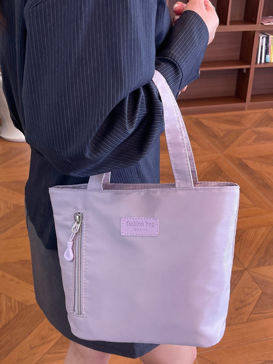 Purple Plain Mini Tote Bag