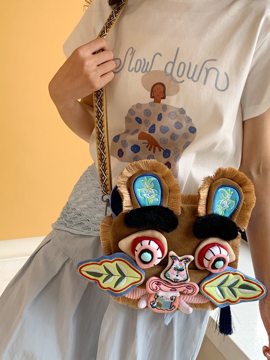 Brown Statement Shoulder Bag