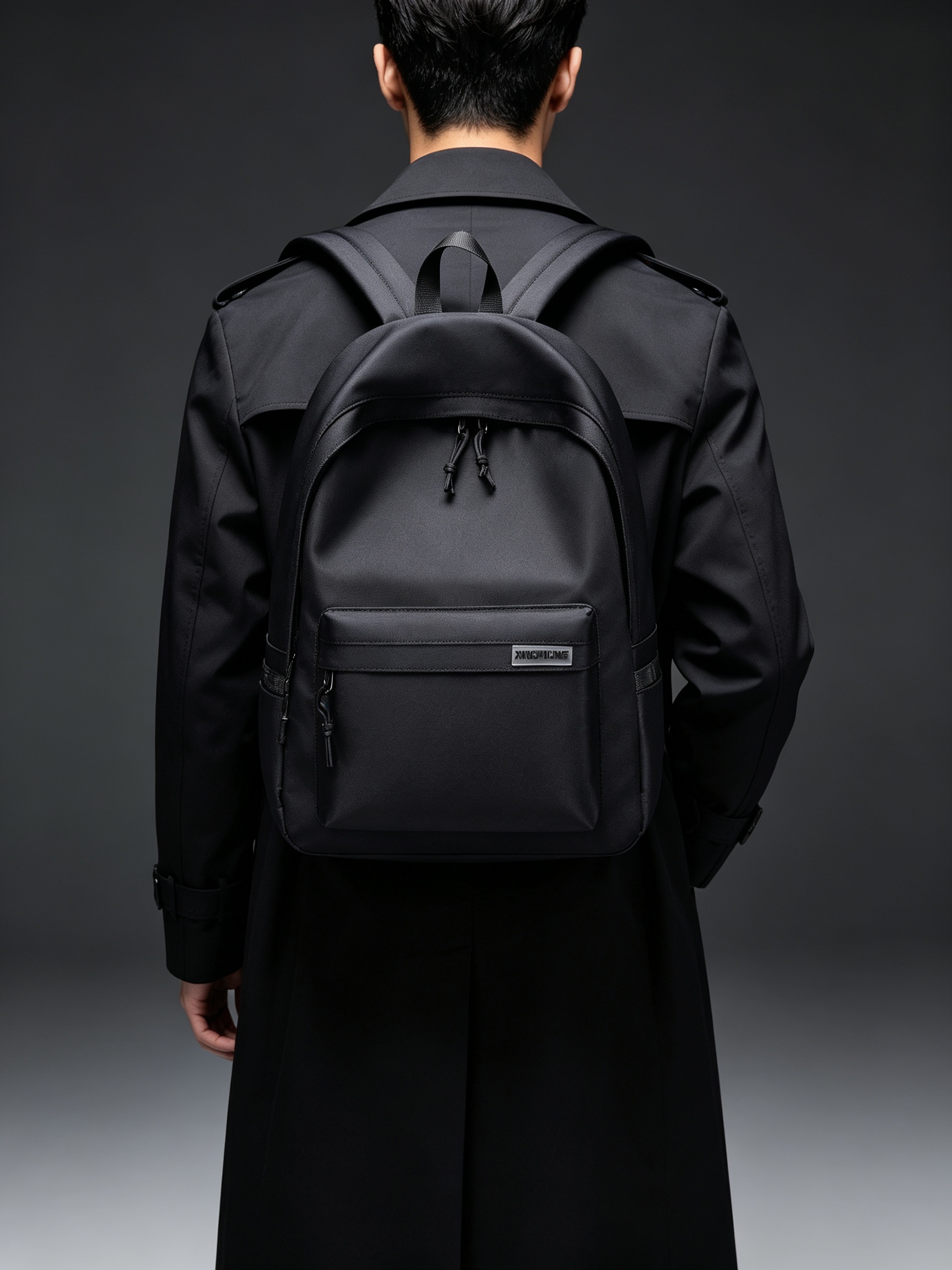 Black Minimalist Backpack
