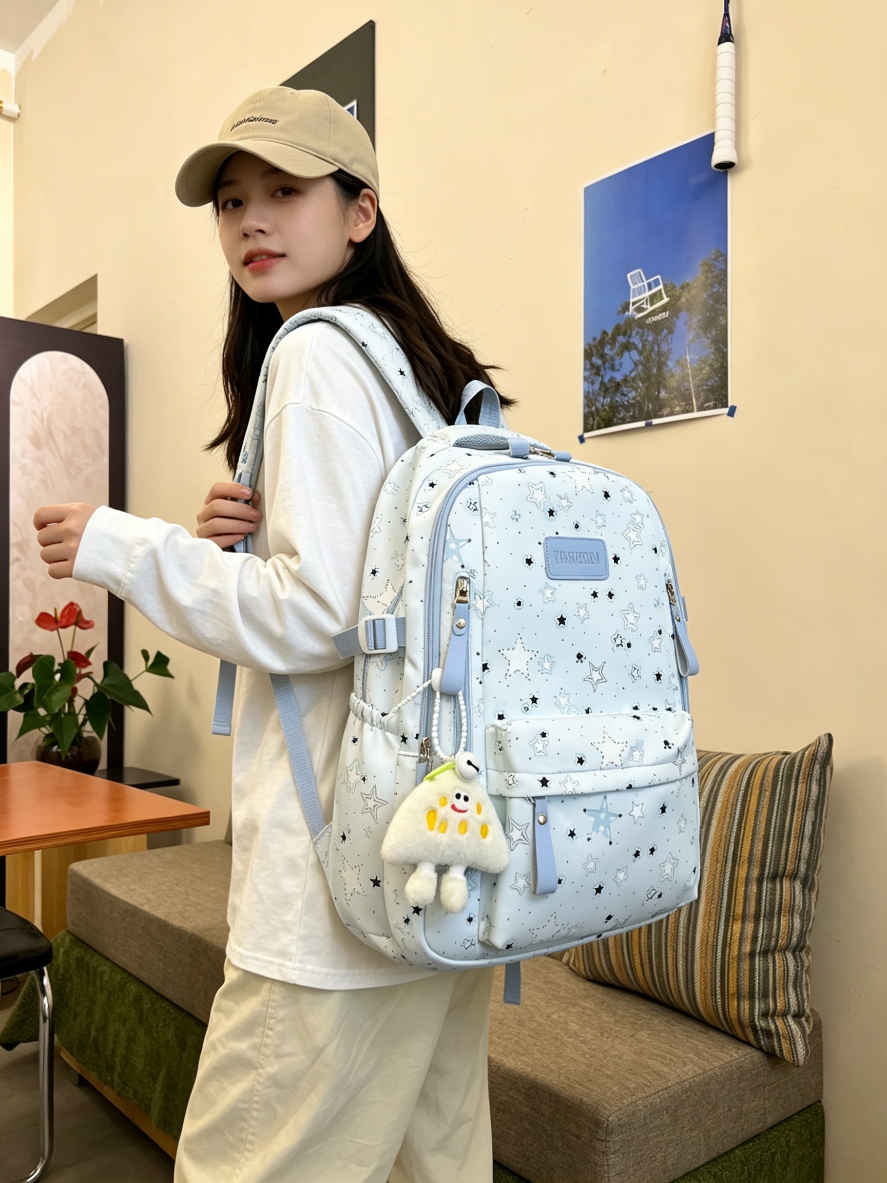 Blue Starry Backpack