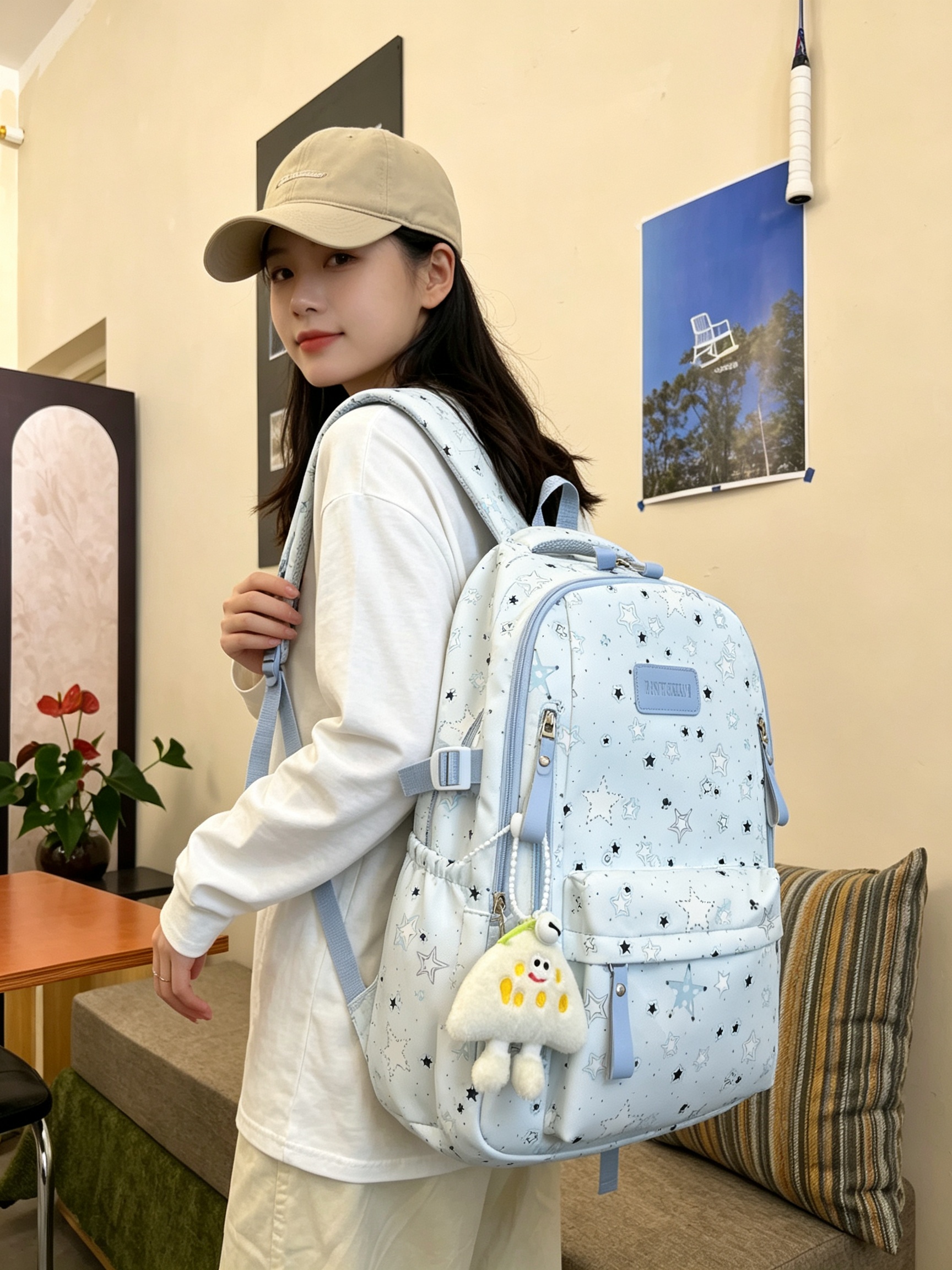 Blue Starry Backpack