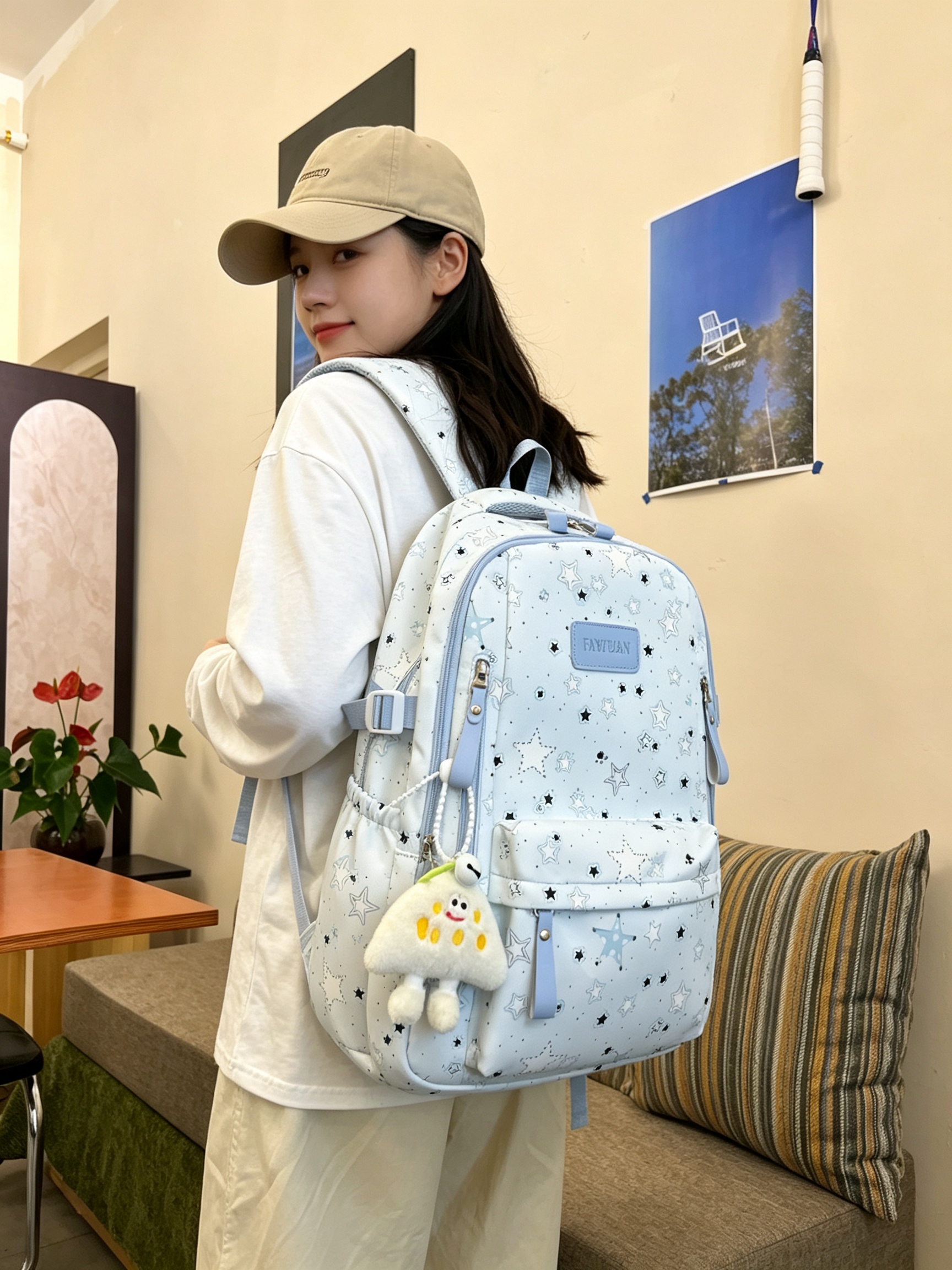 Blue Starry Backpack