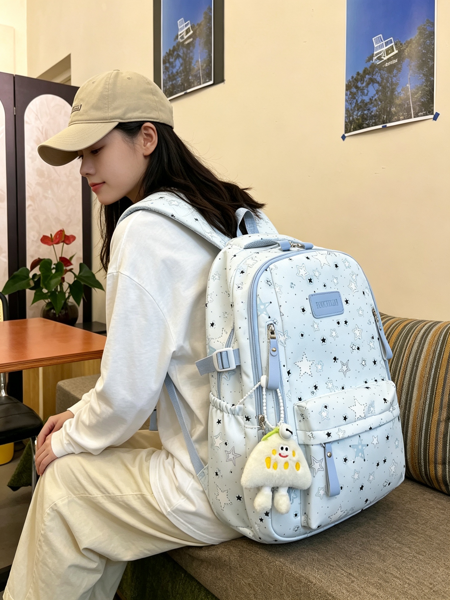 Blue Starry Backpack