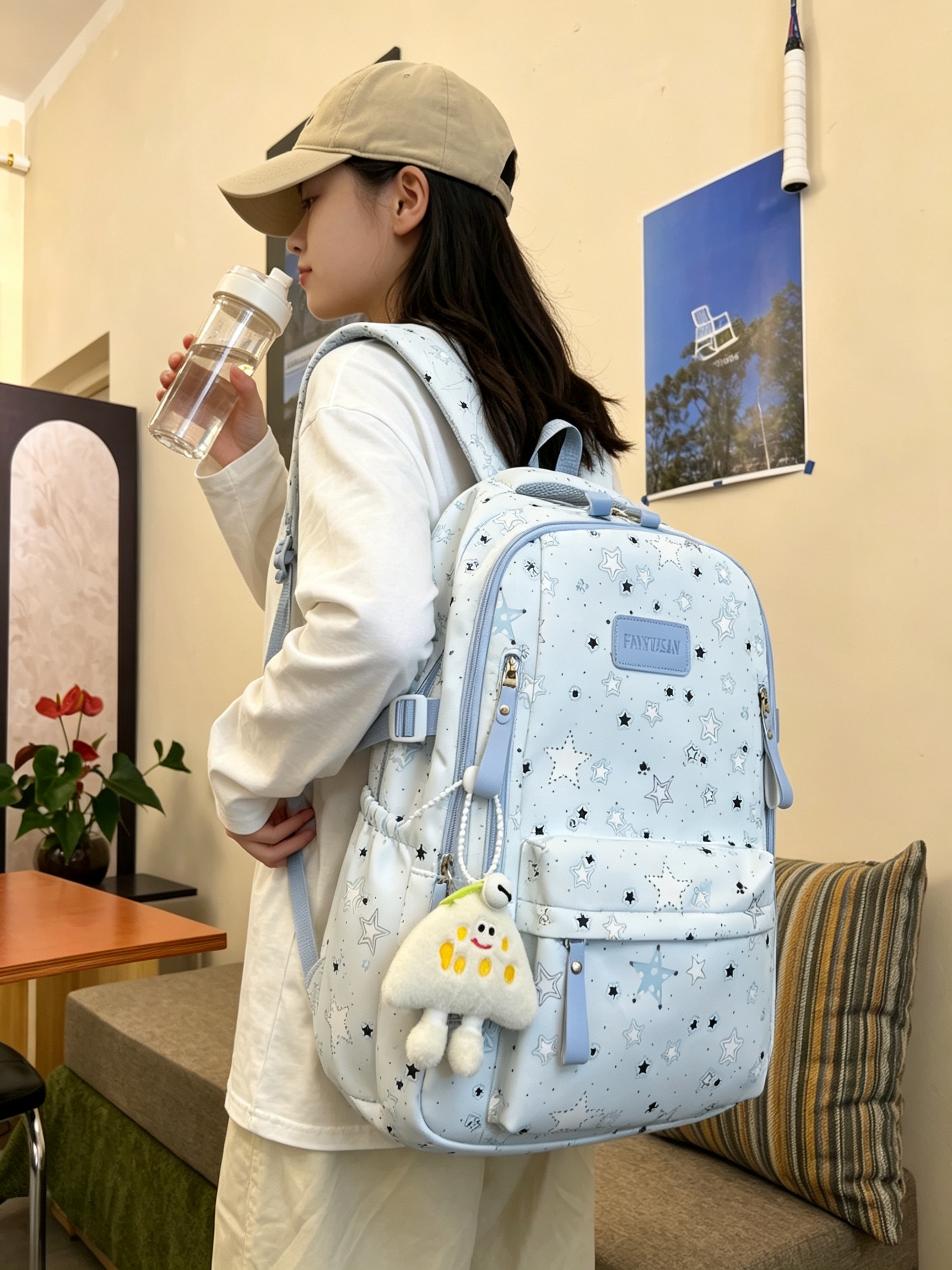 Blue Starry Backpack