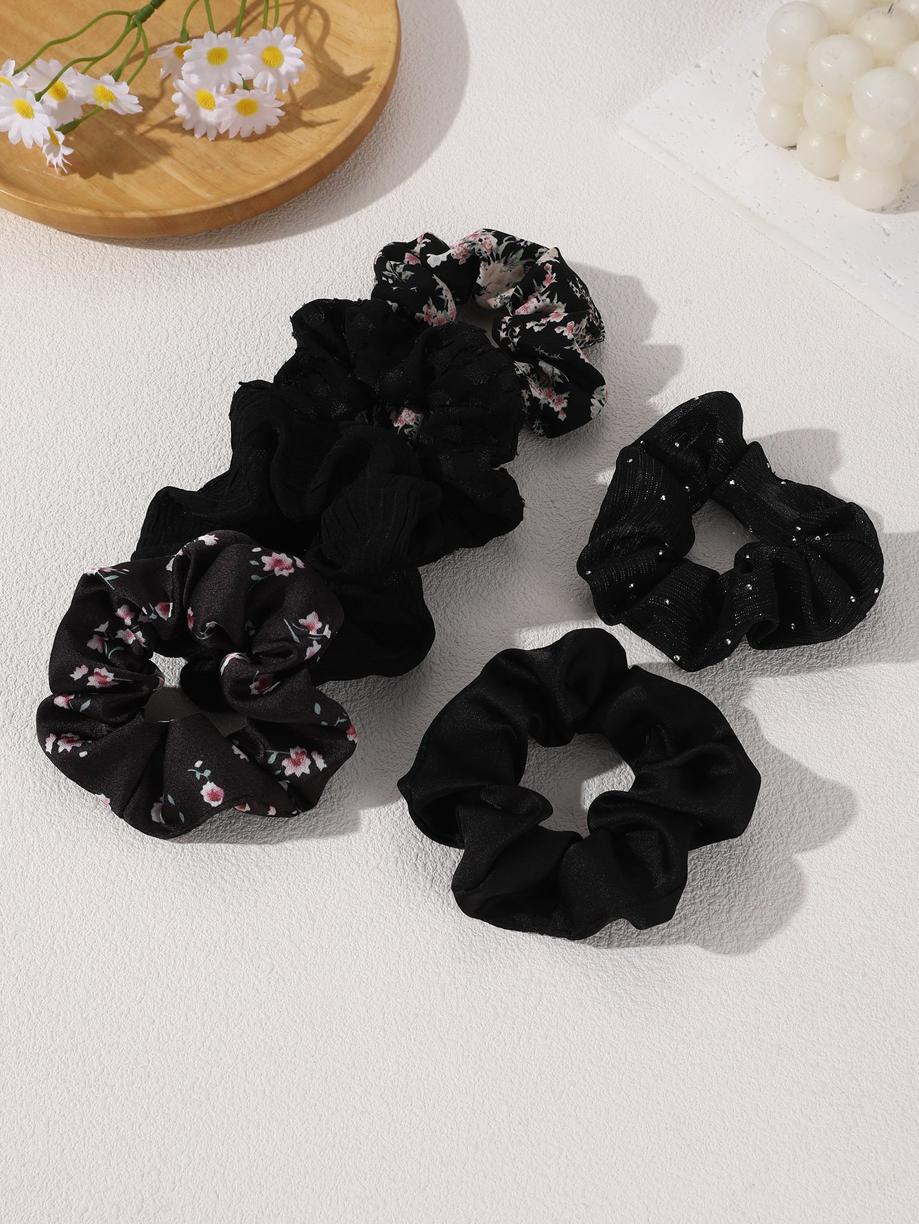 Black Scrunchie Set