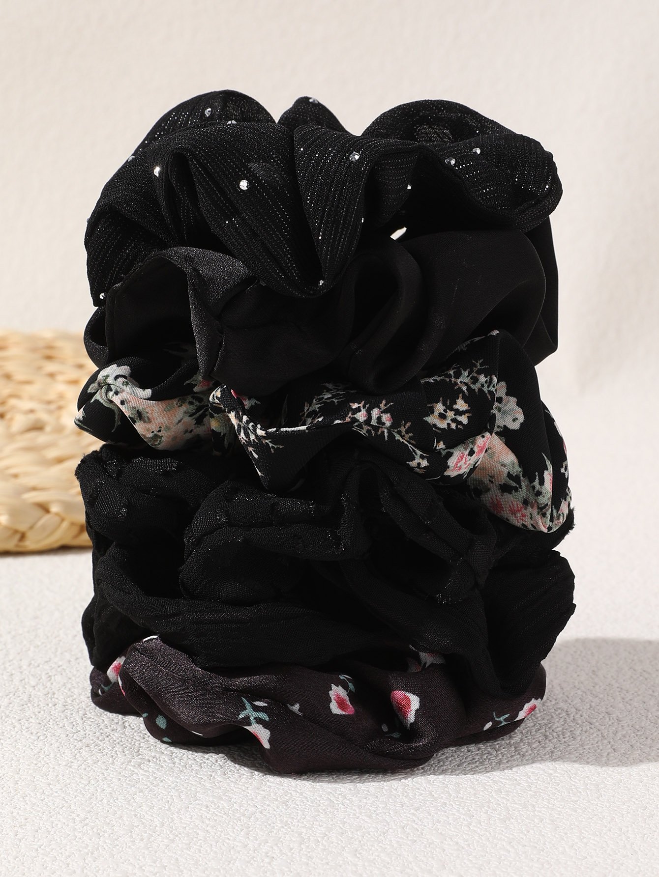 Black Scrunchie Set