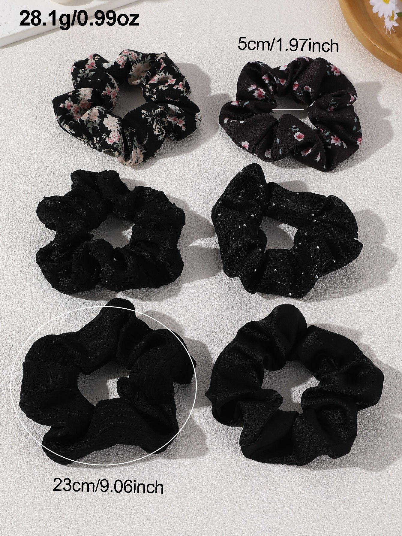 Black Scrunchie Set