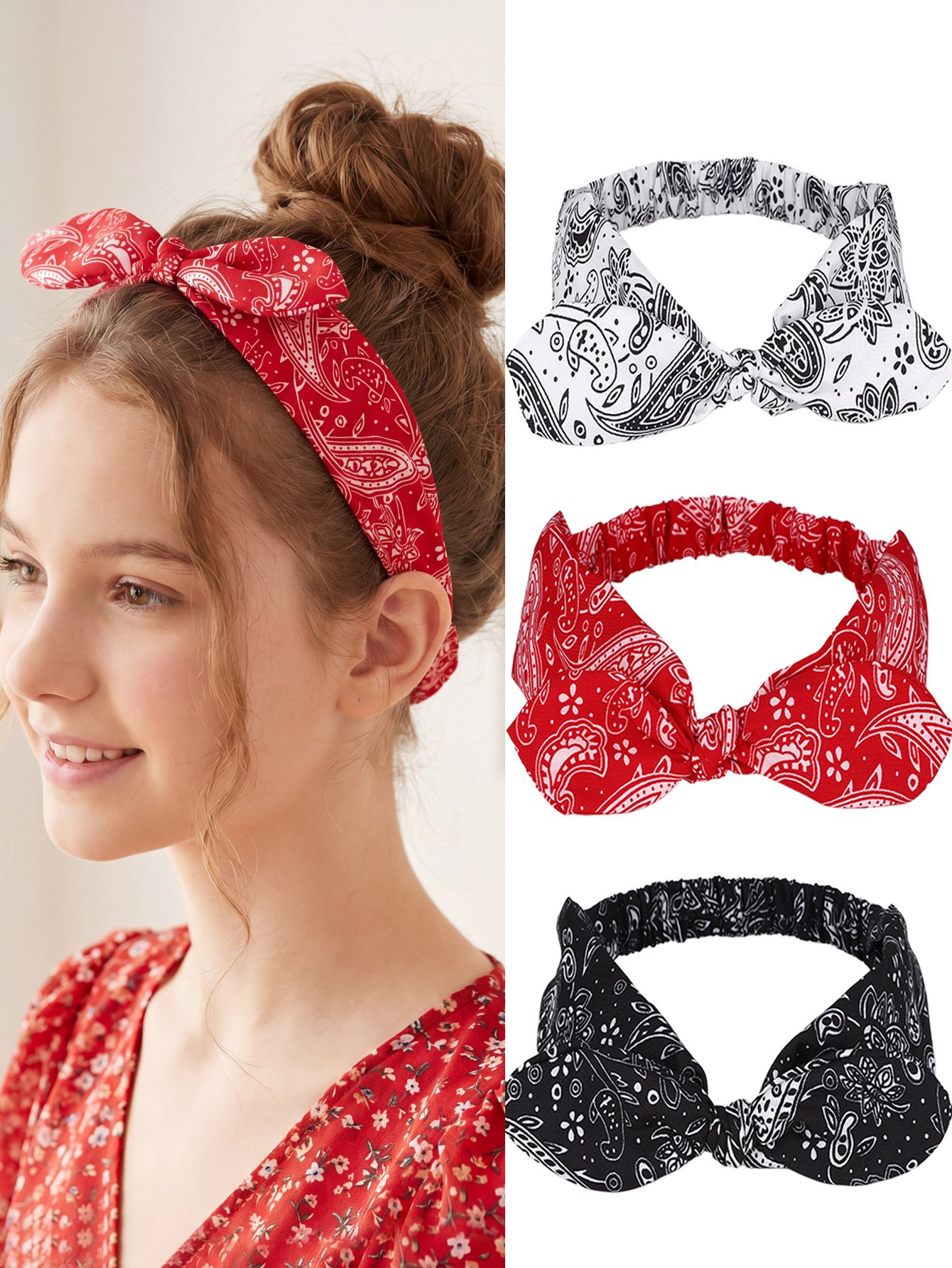 Paisley Knot Headband Set