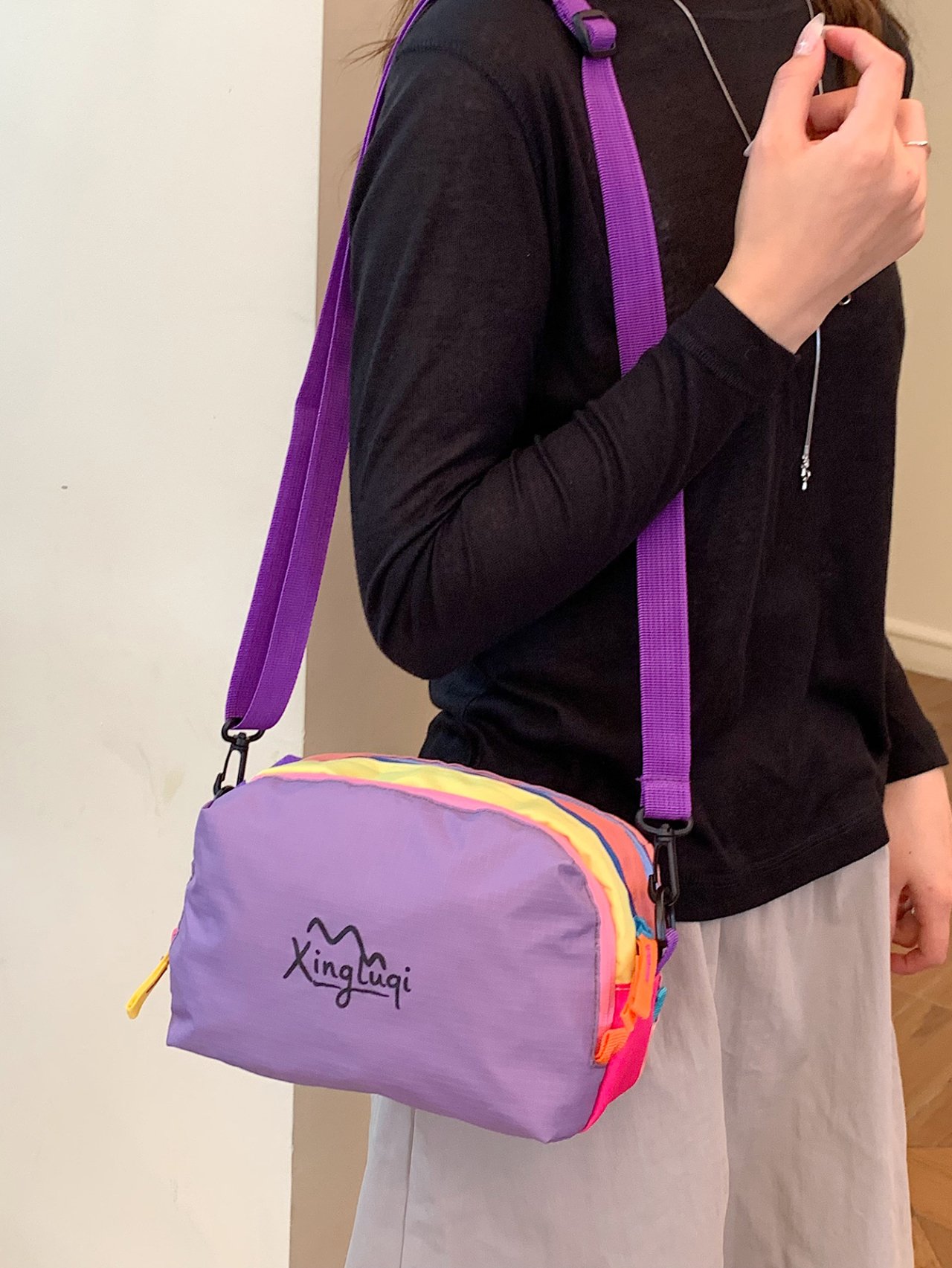 Purple Lightweight Crossbody Bag