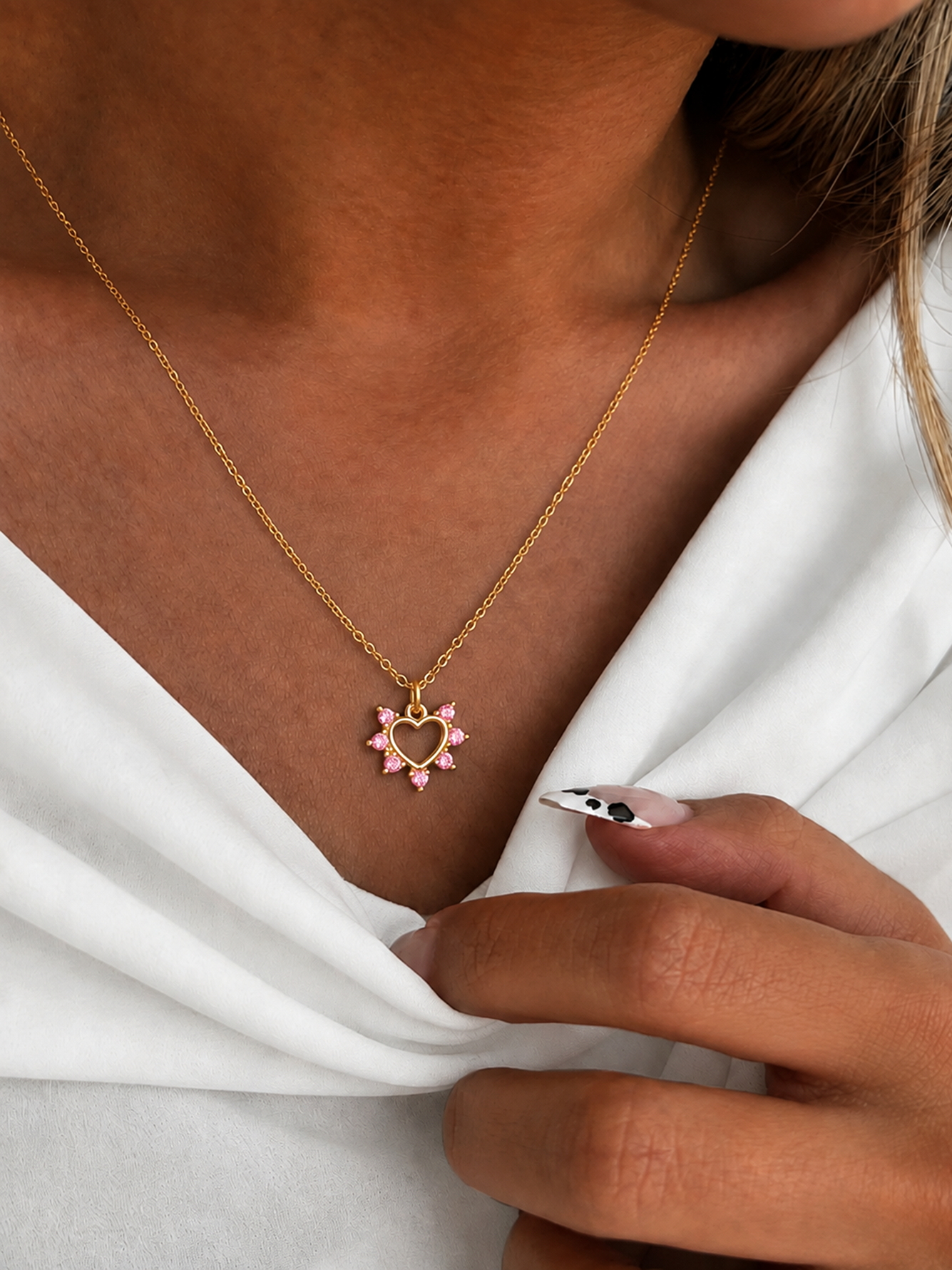 Gold Solid Pendant Necklace