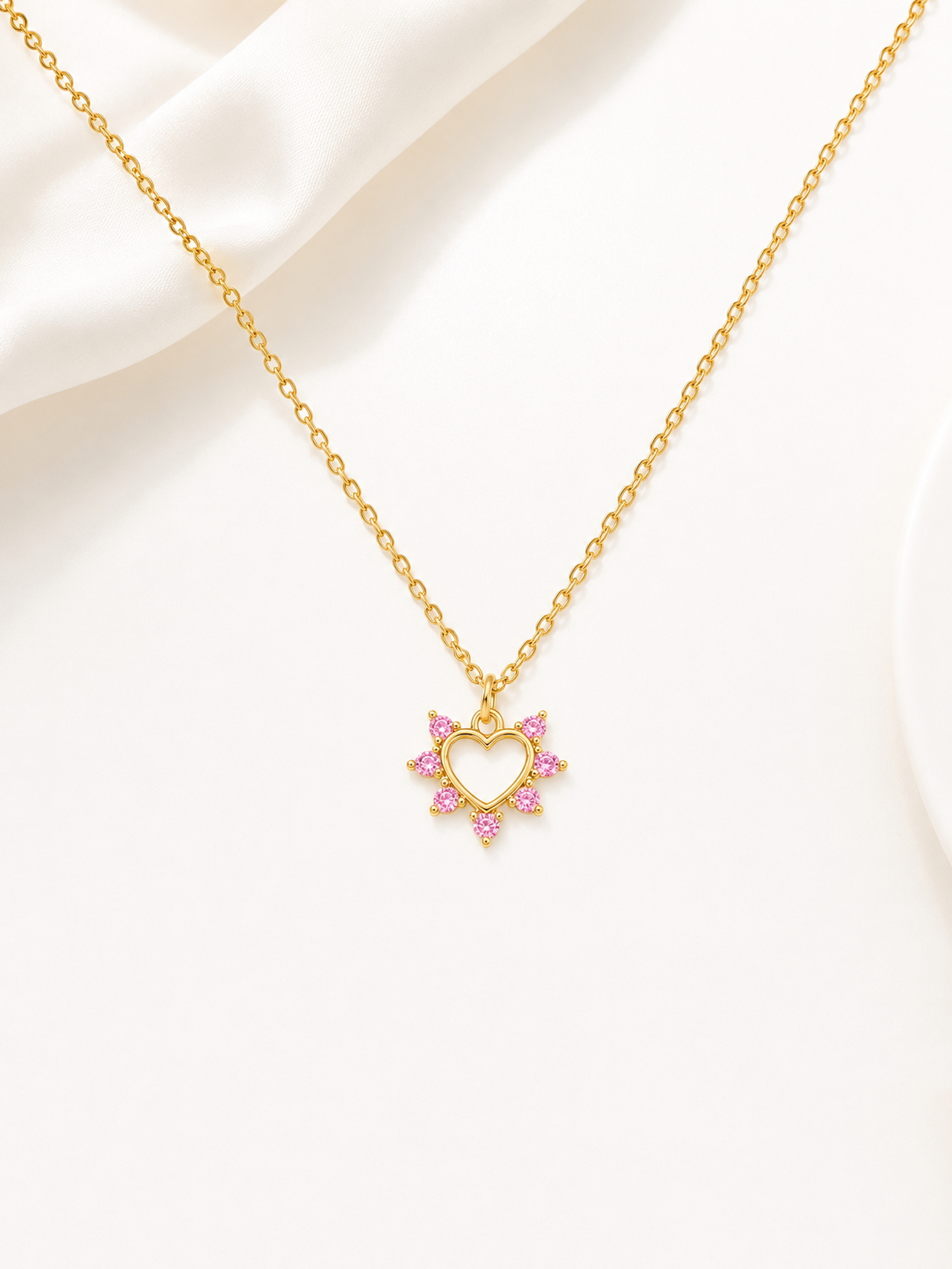 Gold Solid Pendant Necklace