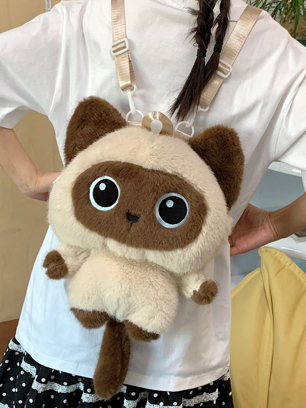 Plush Cat Backpack 