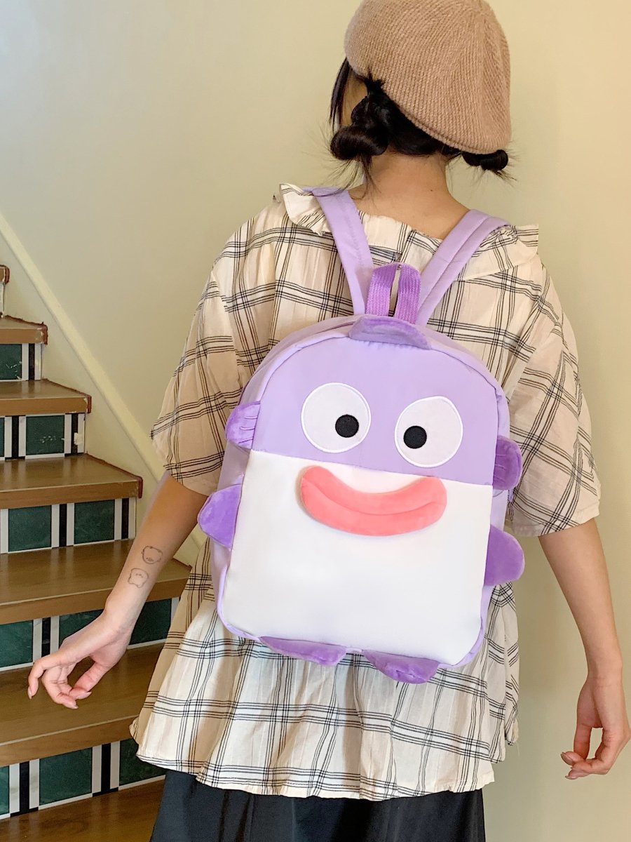 White Cartoon Backpack 
