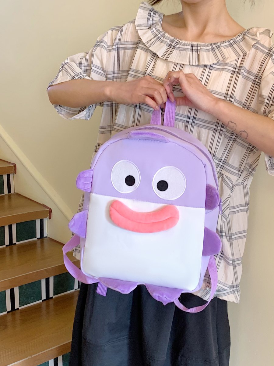 White Cartoon Backpack 