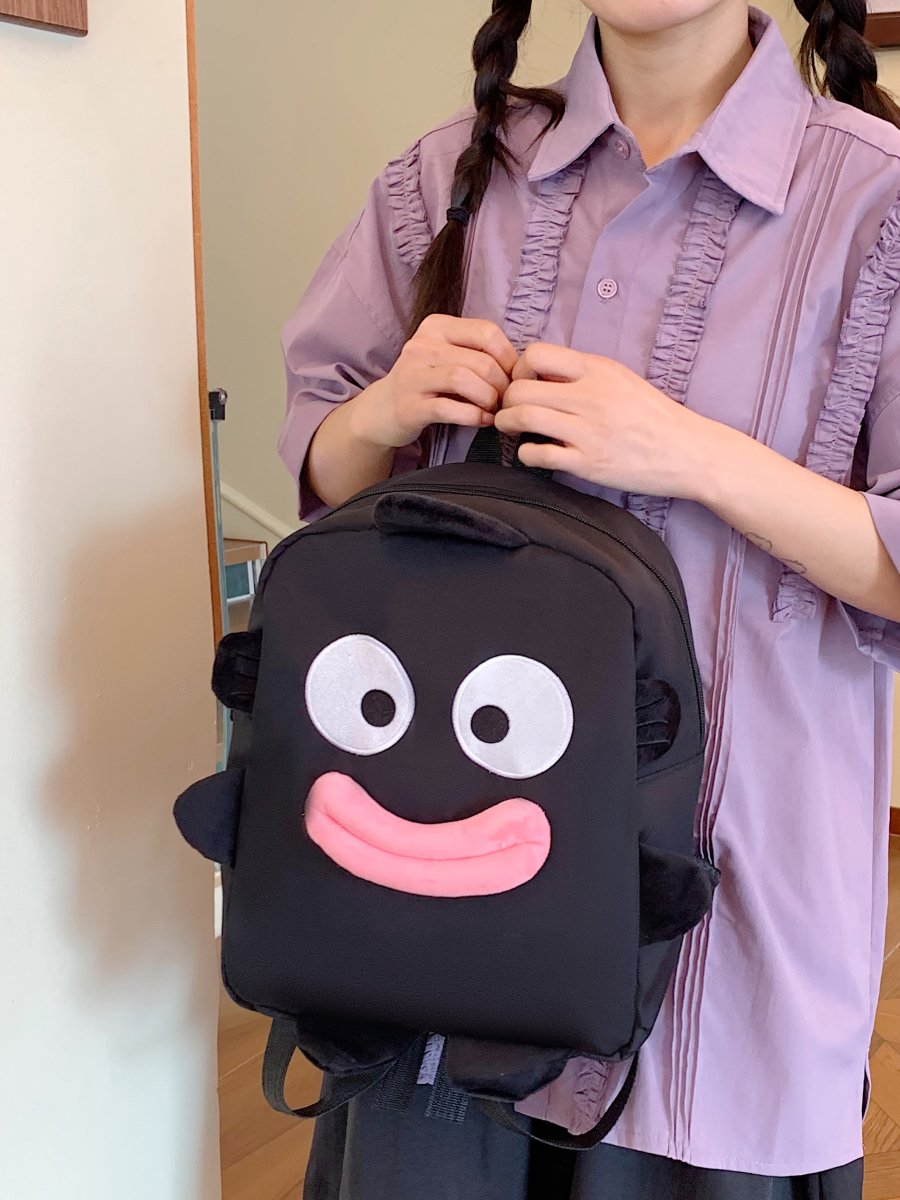 Black Plain Backpack
